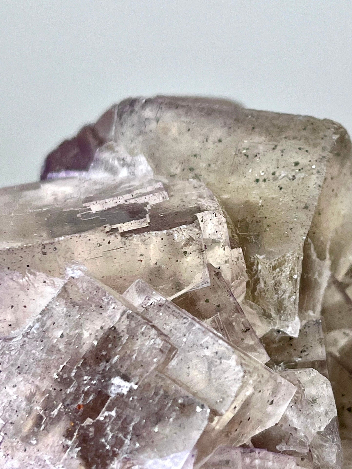 Fluorite with Pyrite & Petroleum Inclusions