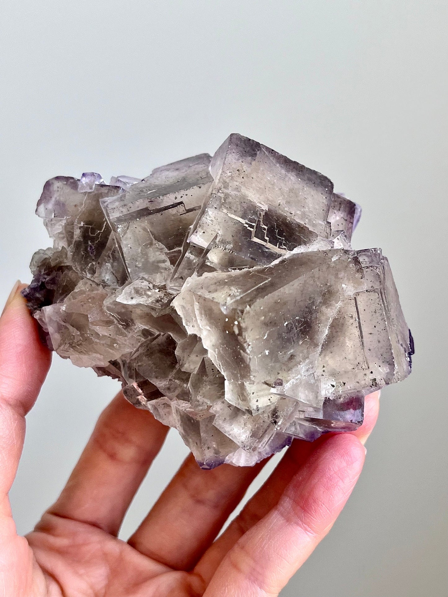 Fluorite with Pyrite & Petroleum Inclusions