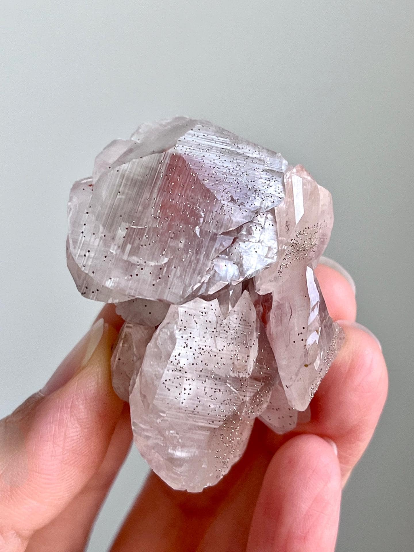 Calcite with Hematite & Pyrite Inclusions
