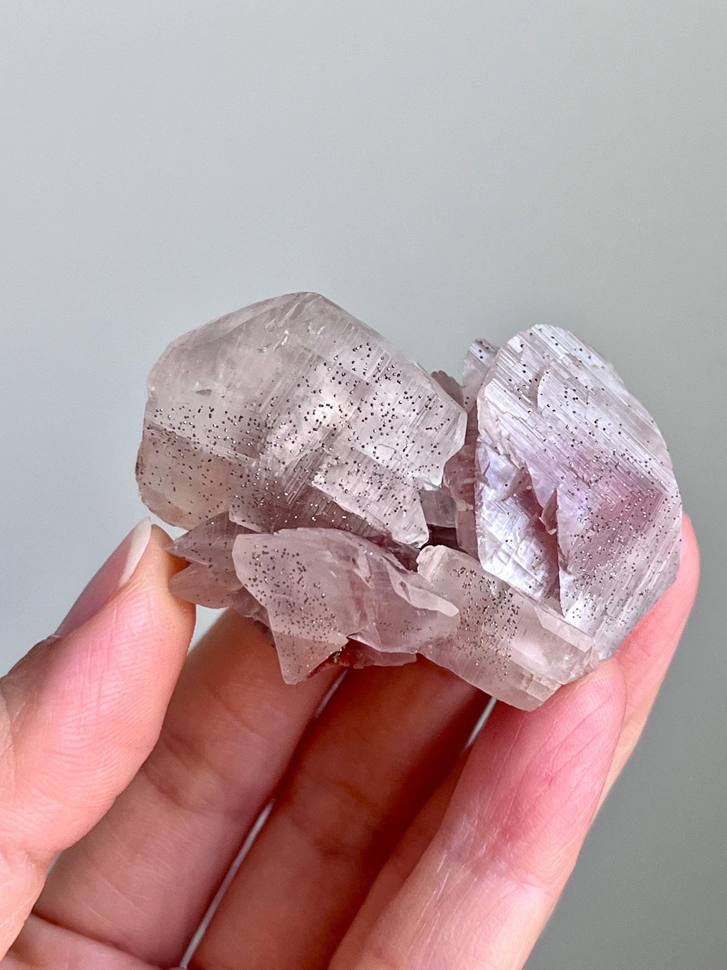 Calcite with Hematite & Pyrite Inclusions