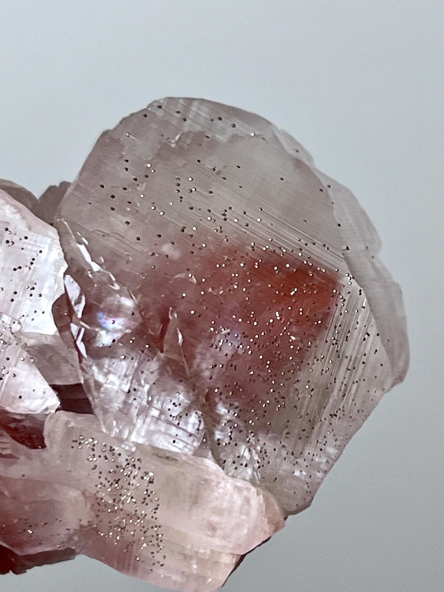 Calcite with Hematite & Pyrite Inclusions