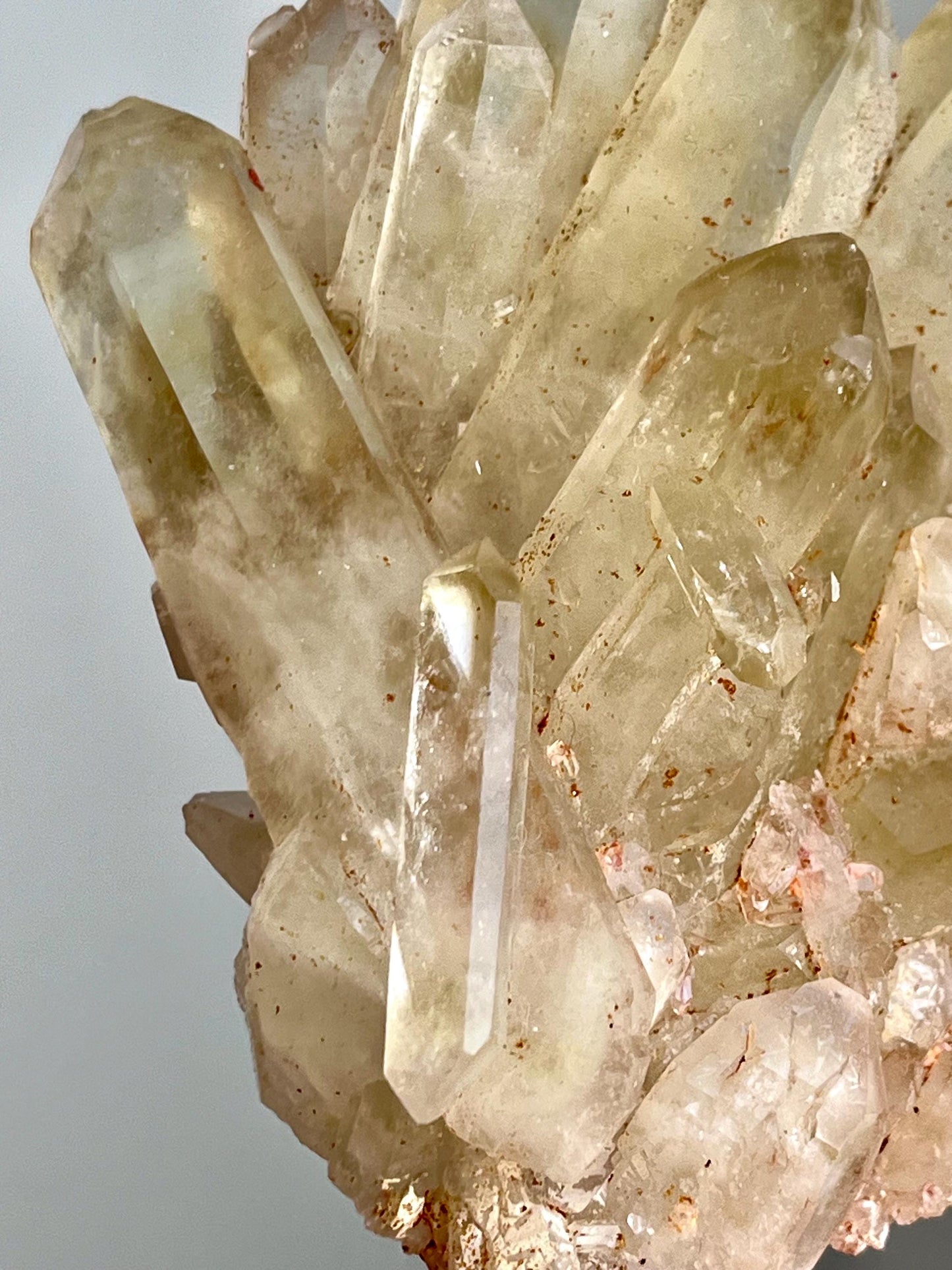Natural Citrine Cluster with Phantoms & DT points