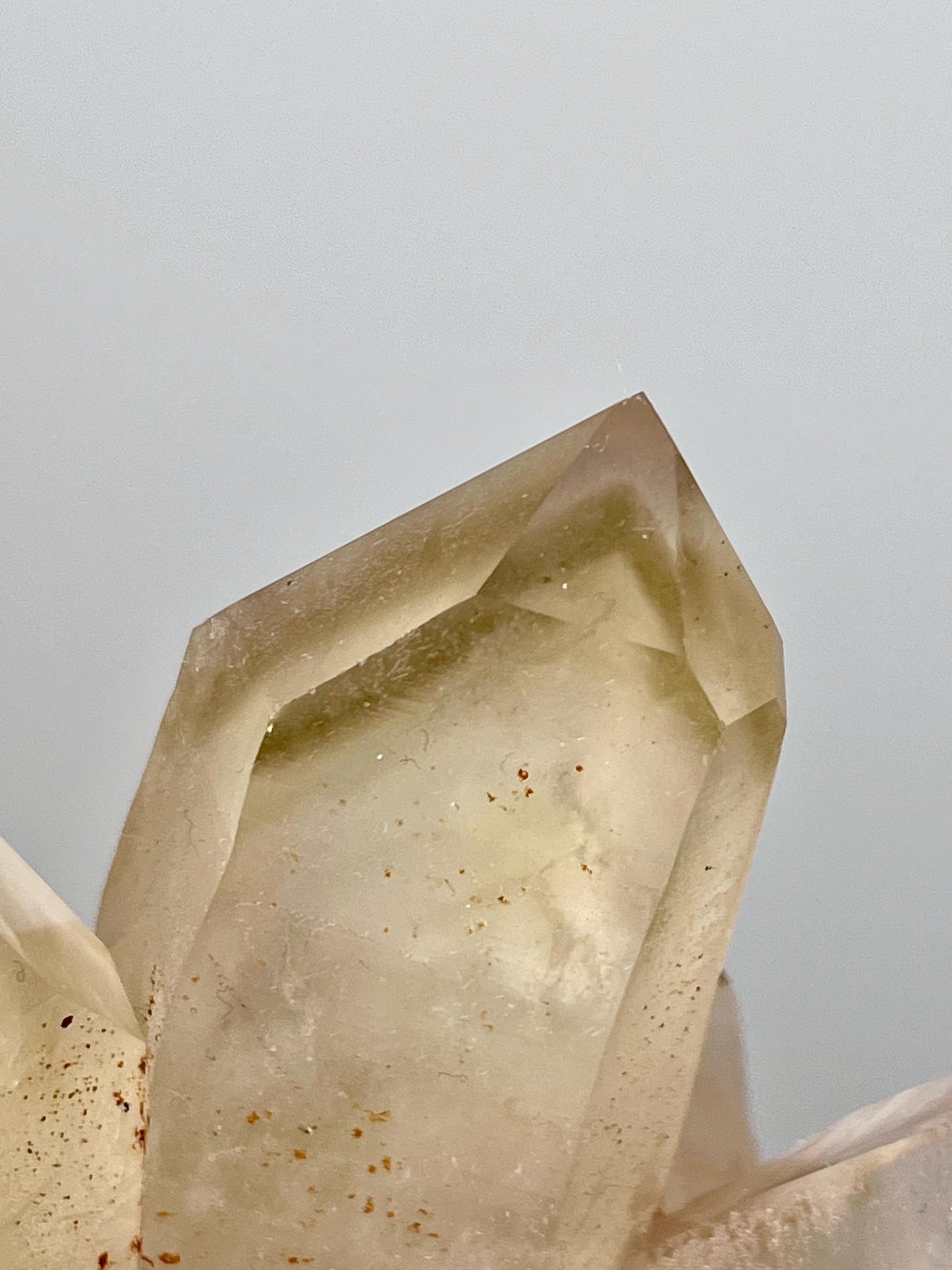 Natural Citrine Cluster with Phantoms & DT points