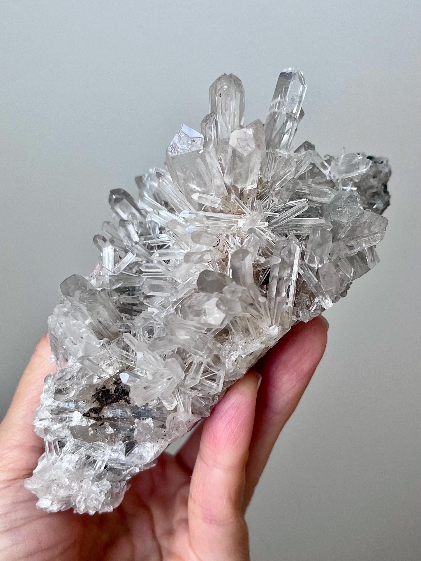 Colombian Blue Smoke Chrysanthemum Quartz - Collection, Crystals, Mineral specimen