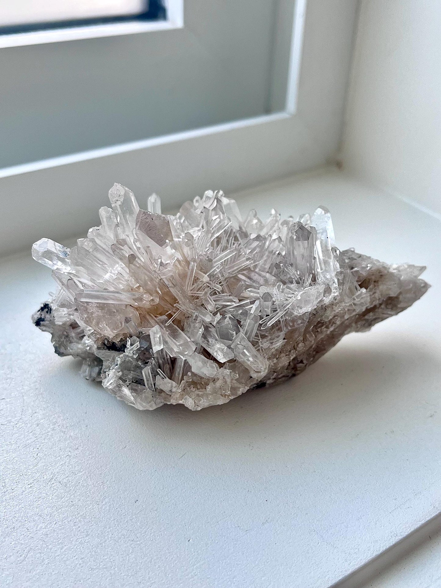 Colombian Blue Smoke Chrysanthemum Quartz - Collection, Crystals, Mineral specimen