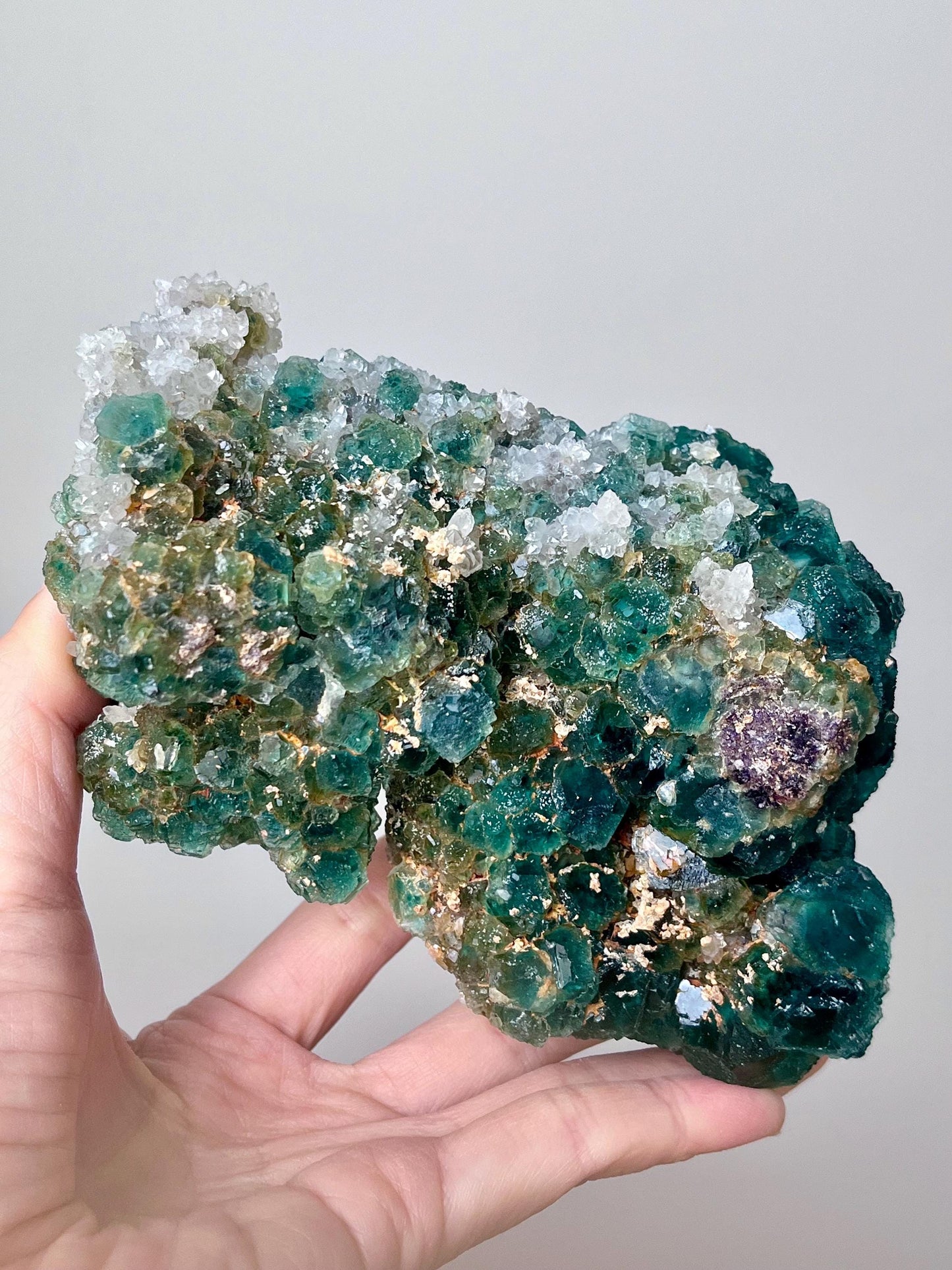 Okorusu Fluorite with Quartz Crystals