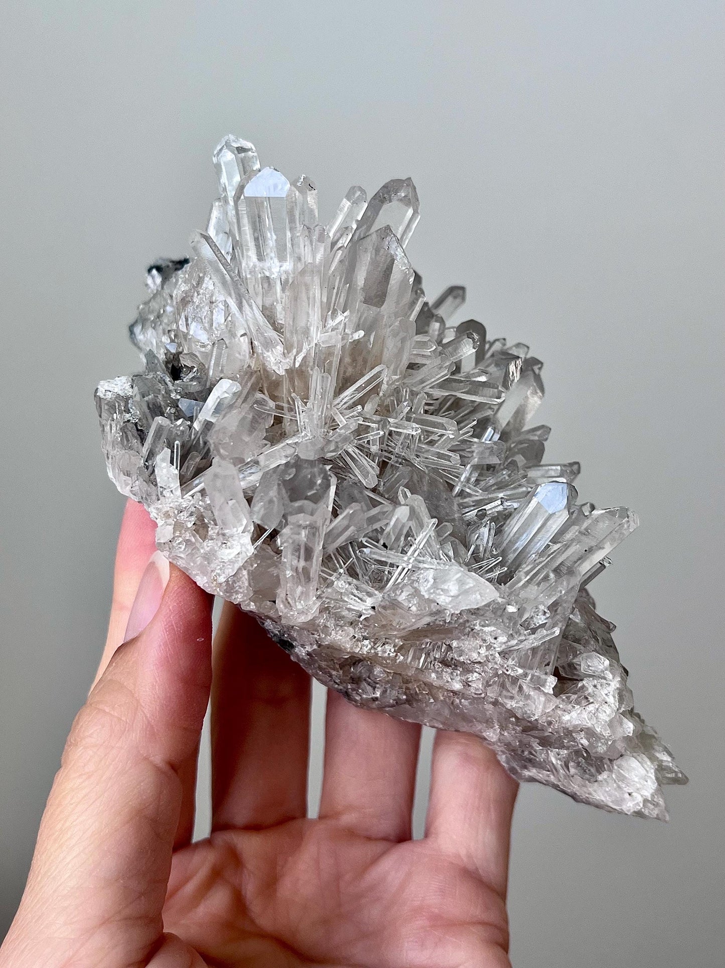 Colombian Blue Smoke Chrysanthemum Quartz - Collection, Crystals, Mineral specimen