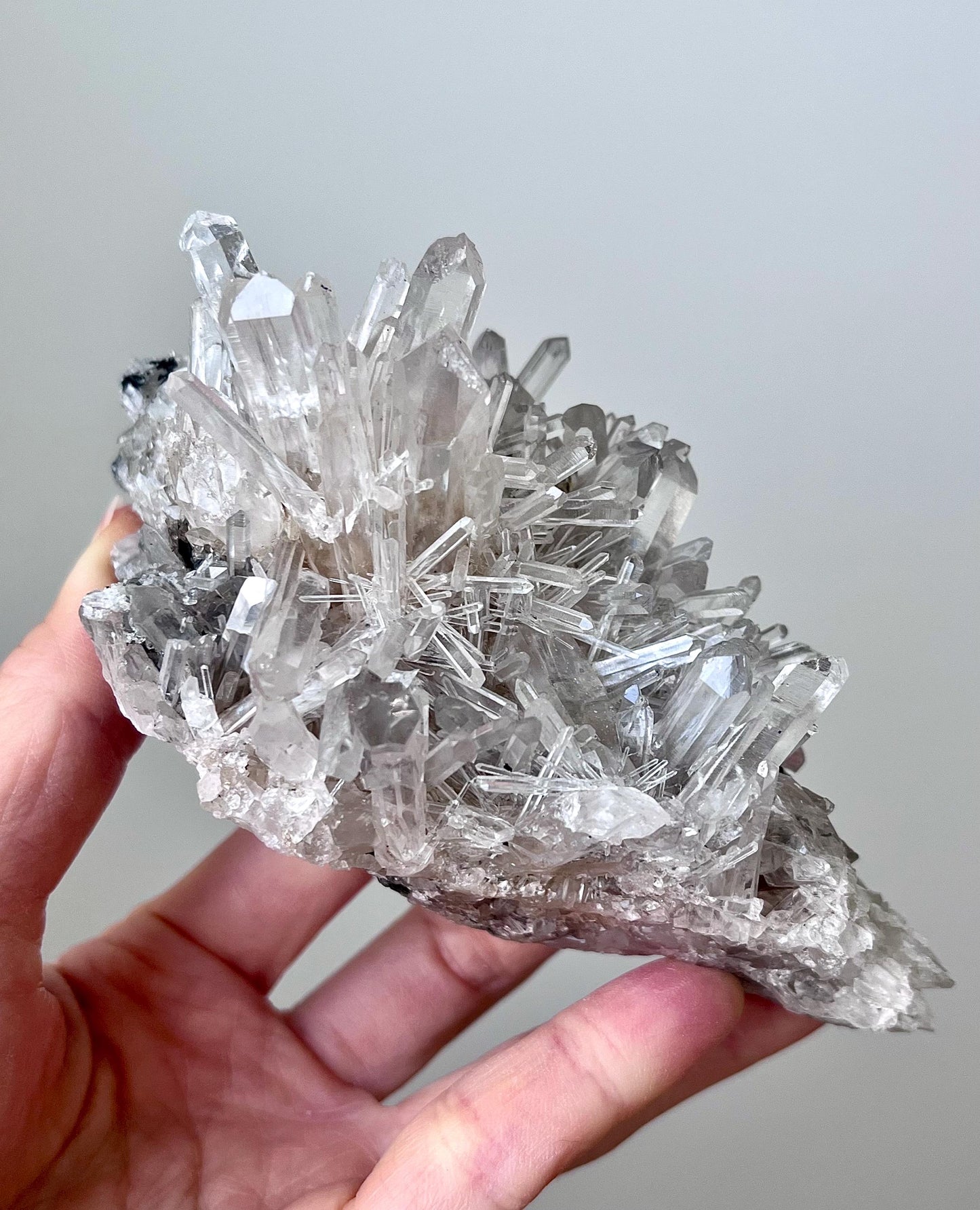 Colombian Blue Smoke Chrysanthemum Quartz - Collection, Crystals, Mineral specimen