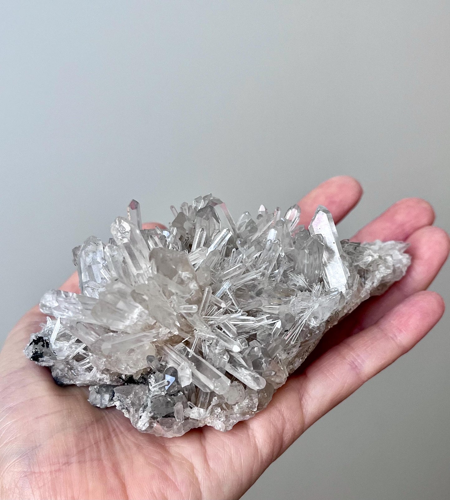 Colombian Blue Smoke Chrysanthemum Quartz - Collection, Crystals, Mineral specimen