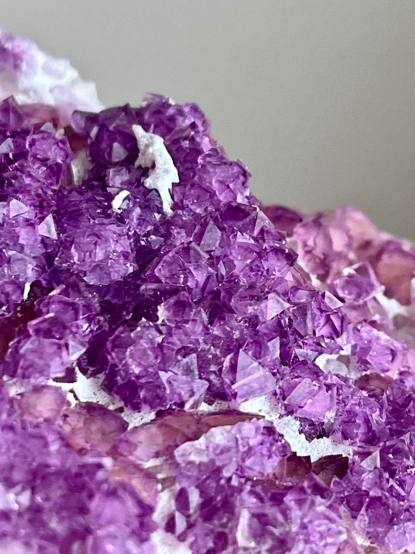 Multi-generation Purple Octahedron Fluorite