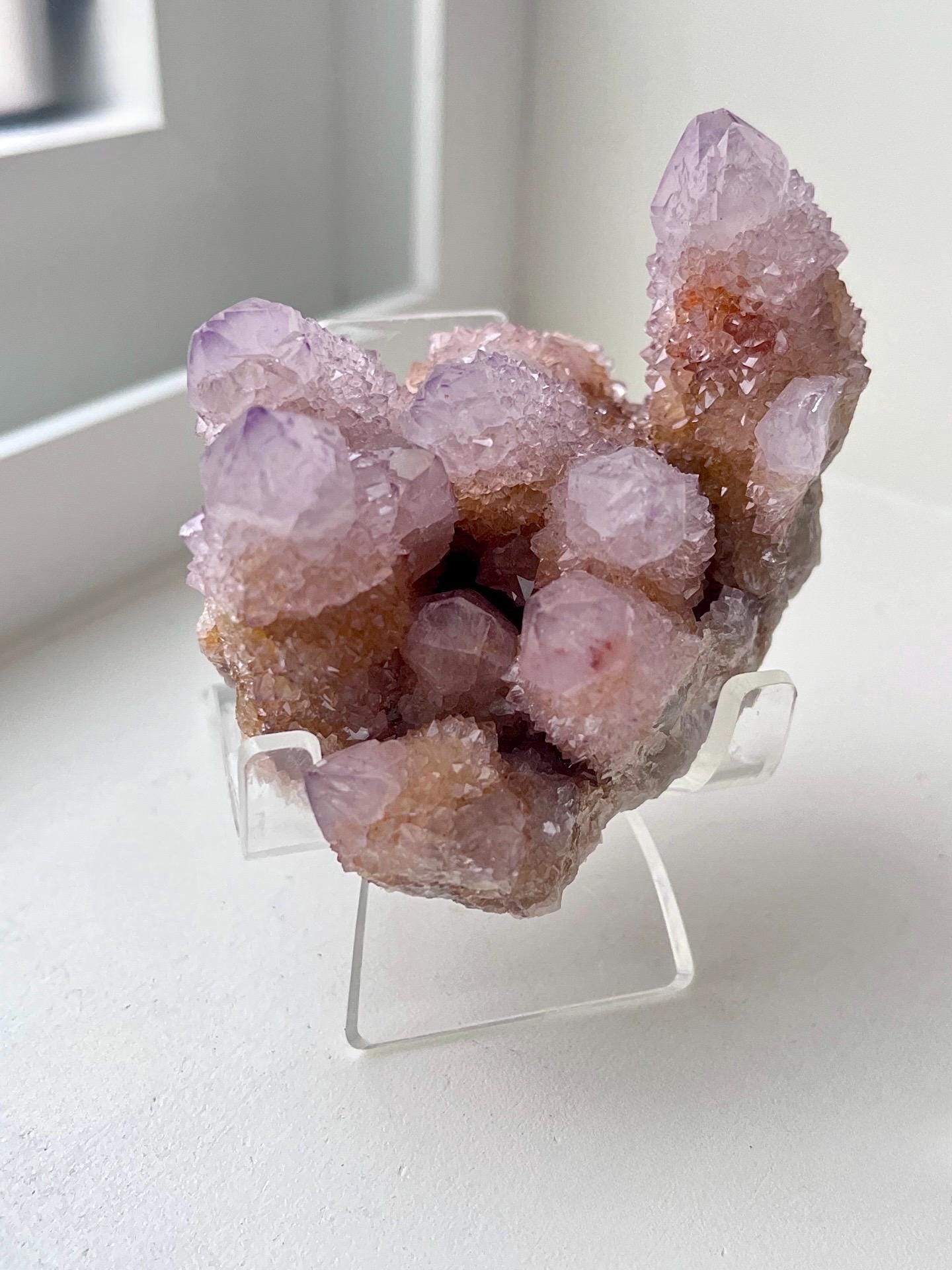 Lavender Spirit Quartz with Hematite Inclusions