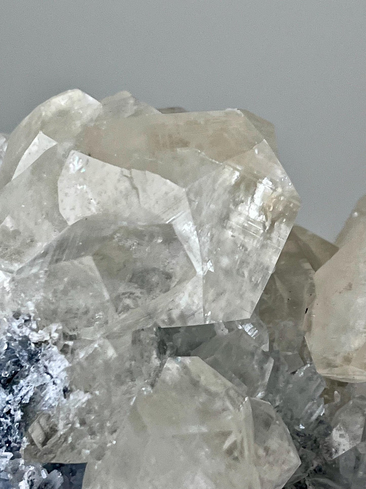 Fluorescent Yellow Diamond Calcite with Quartz