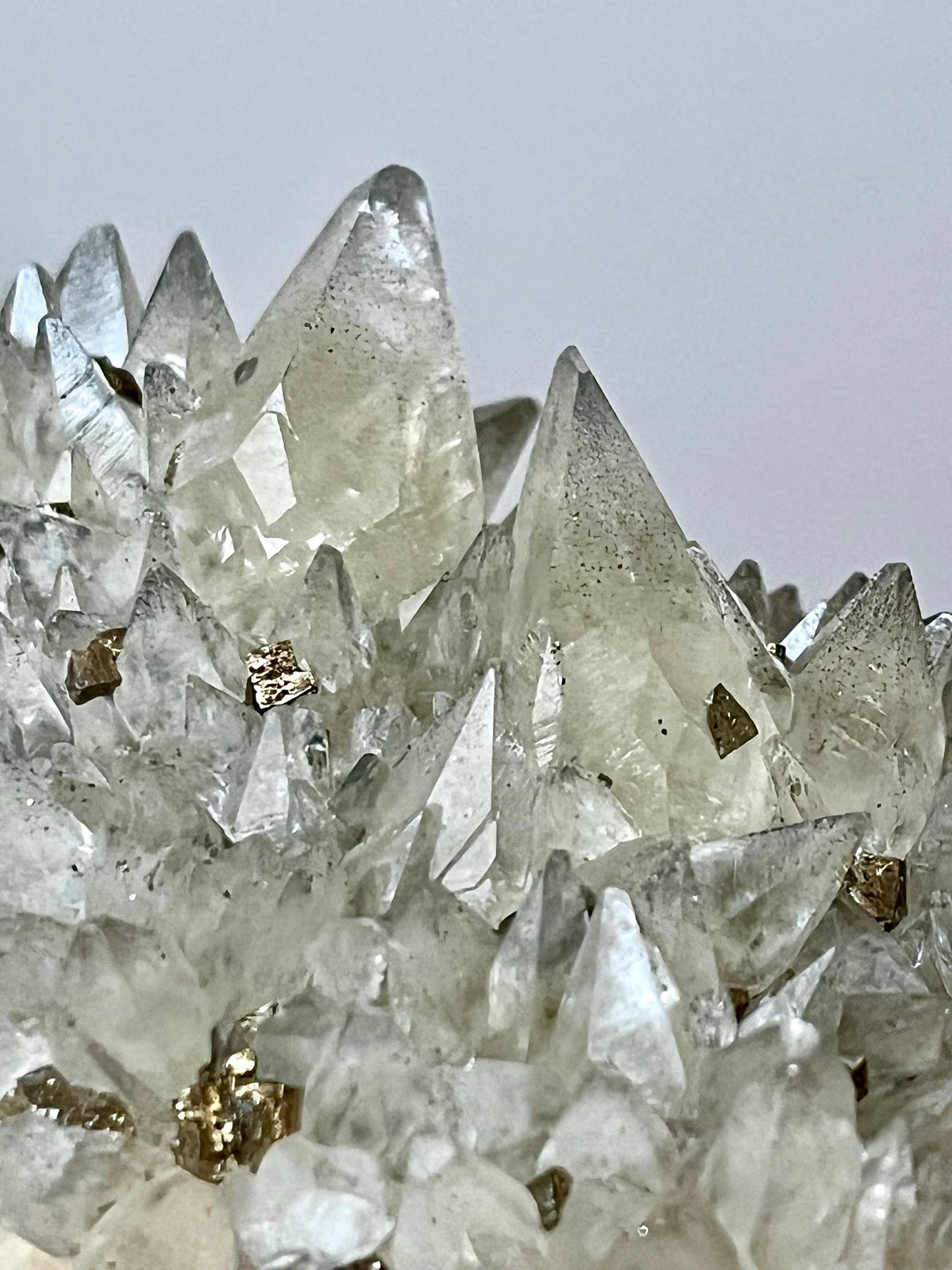 Dogtooth Calcite with Pyrites