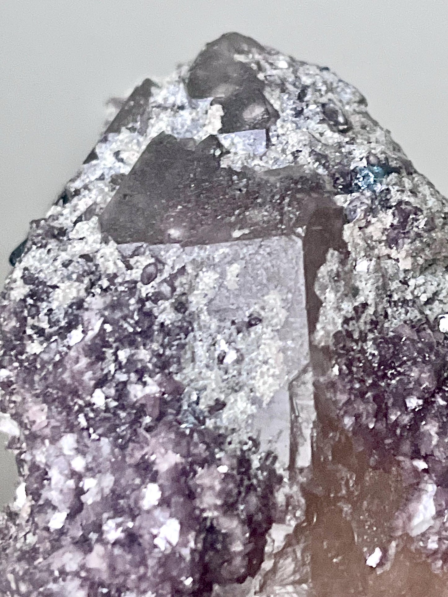 Smoky Citrine with Green Tourmaline, Lepidolite, Albite, and Muscovite