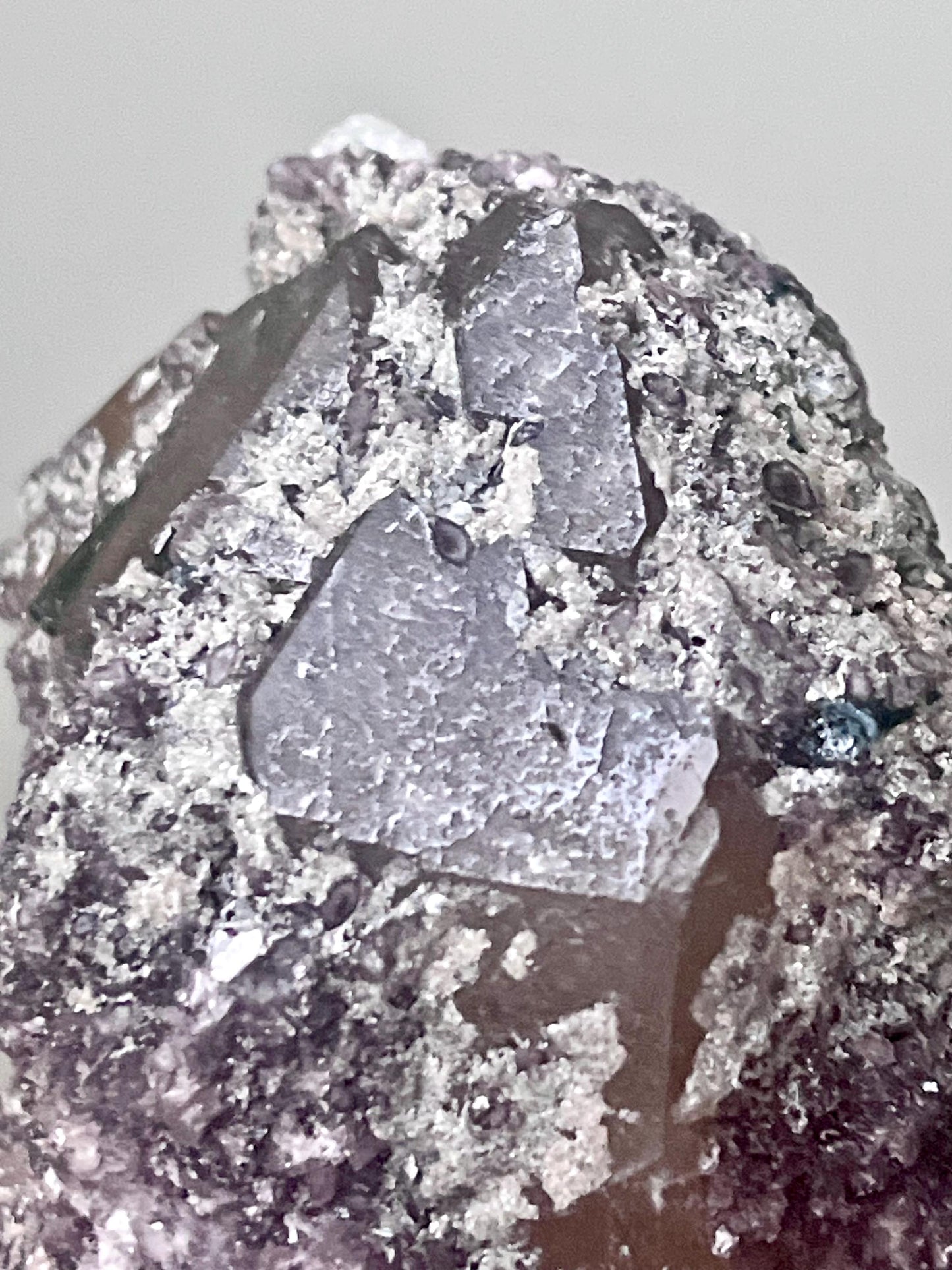 Smoky Citrine with Green Tourmaline, Lepidolite, Albite, and Muscovite