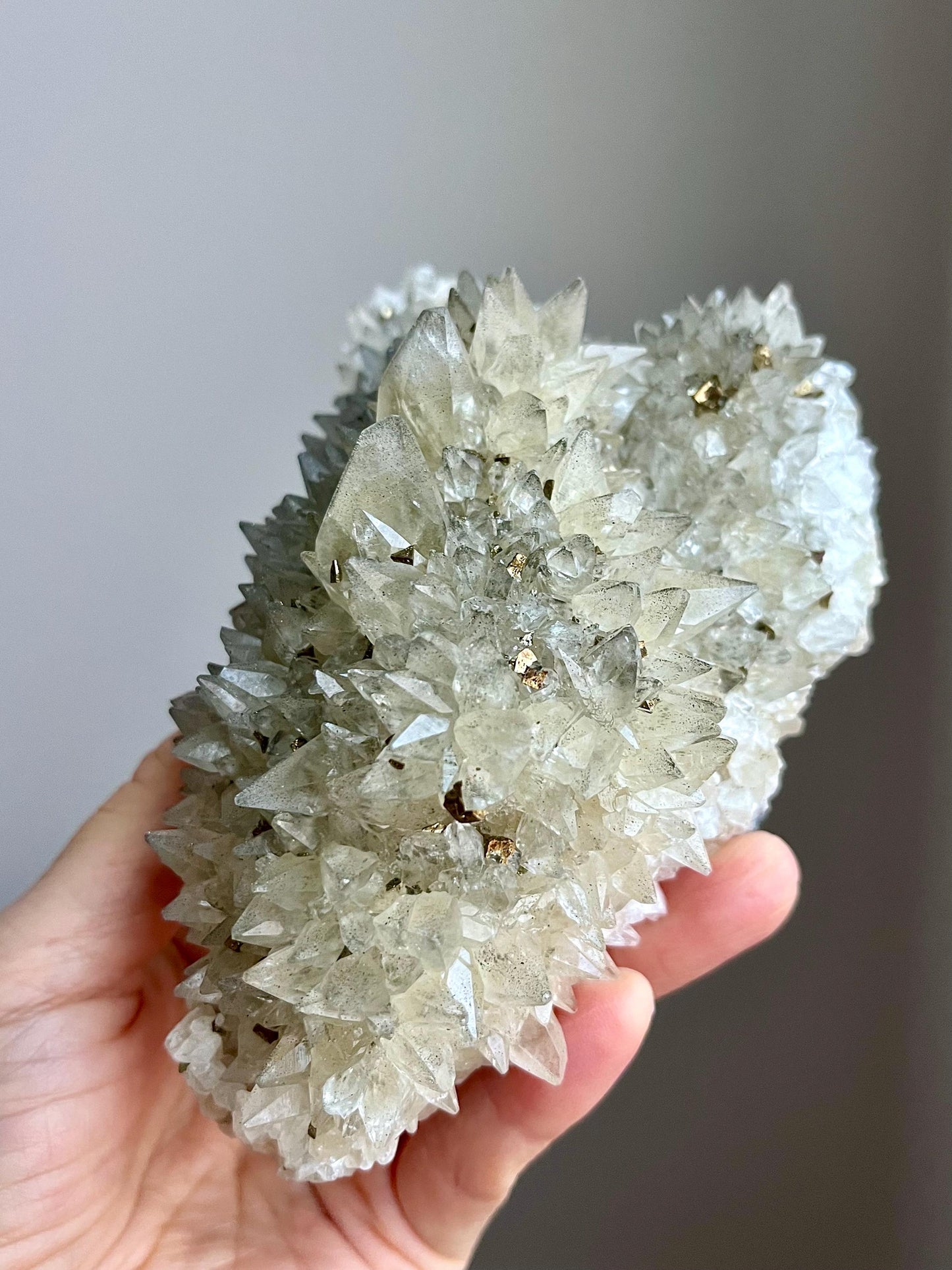 Dogtooth Calcite with Pyrites