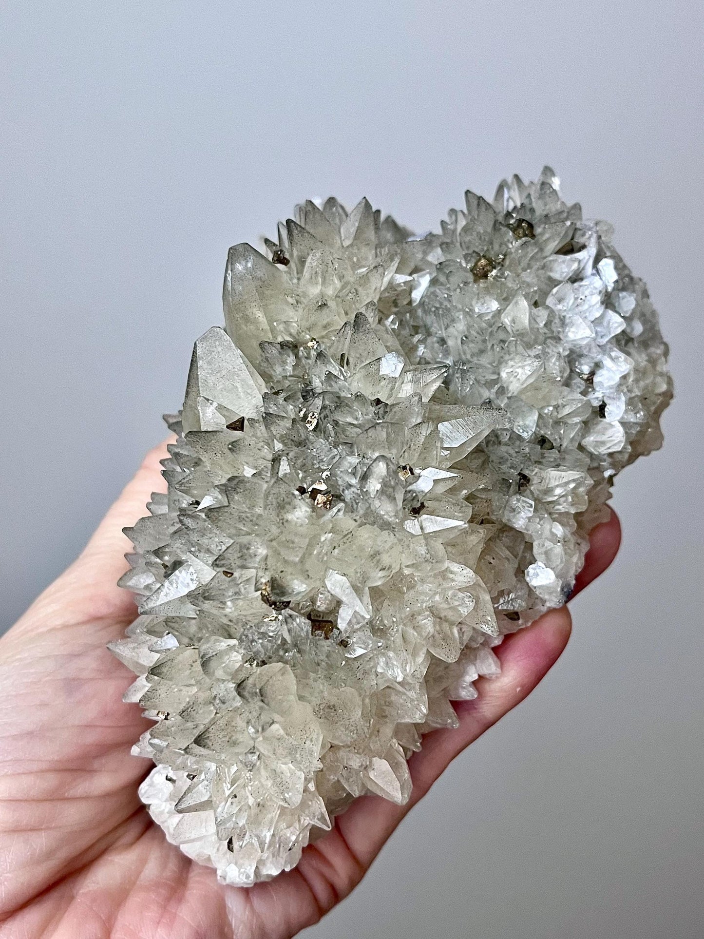 Dogtooth Calcite with Pyrites