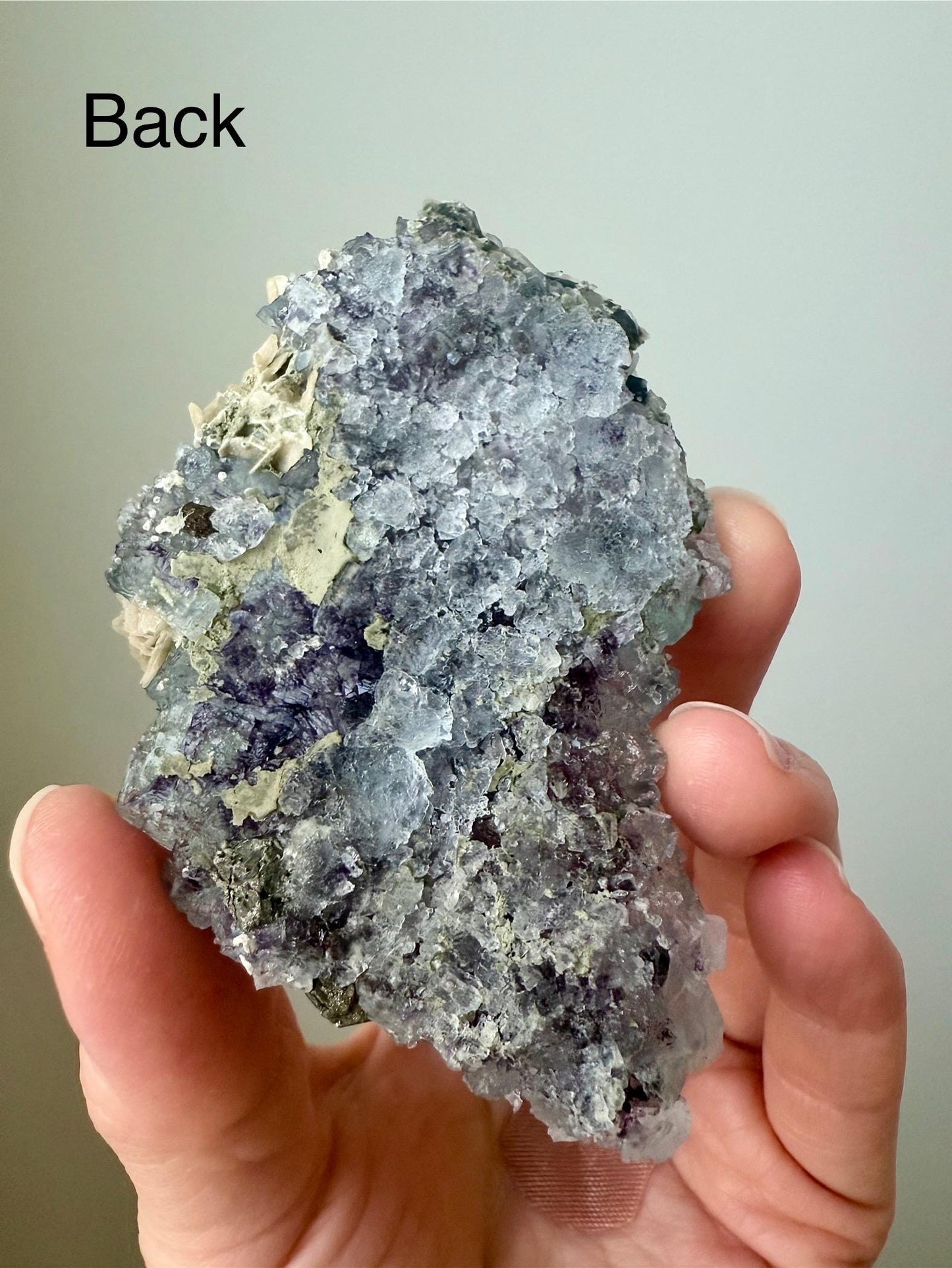 Dissolution Fluorite with Chlorite, Siderite & Arsenopyrite