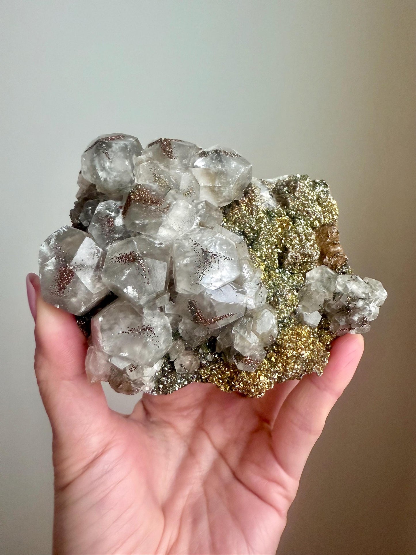 Calcite with Chalcopyrite