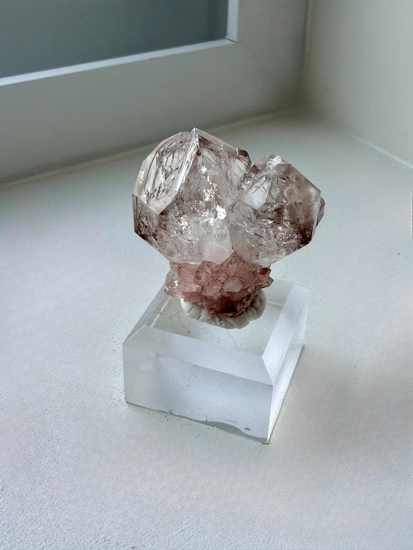 Namibian Fenster Flower Quartz Cluster