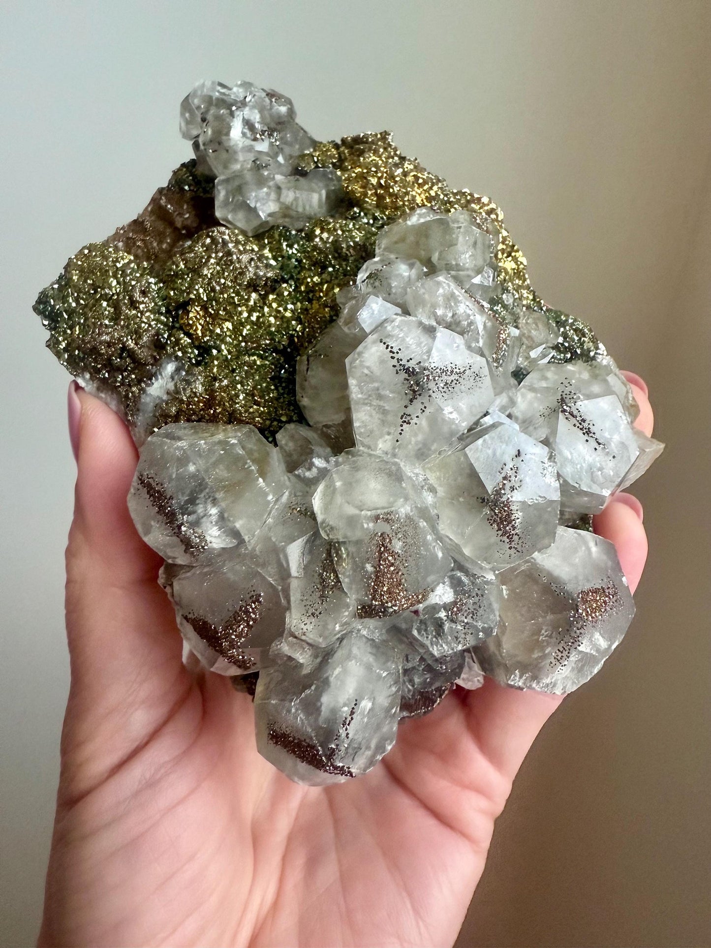 Calcite with Chalcopyrite