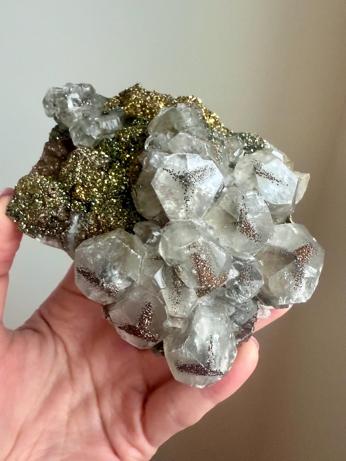 Calcite with Chalcopyrite