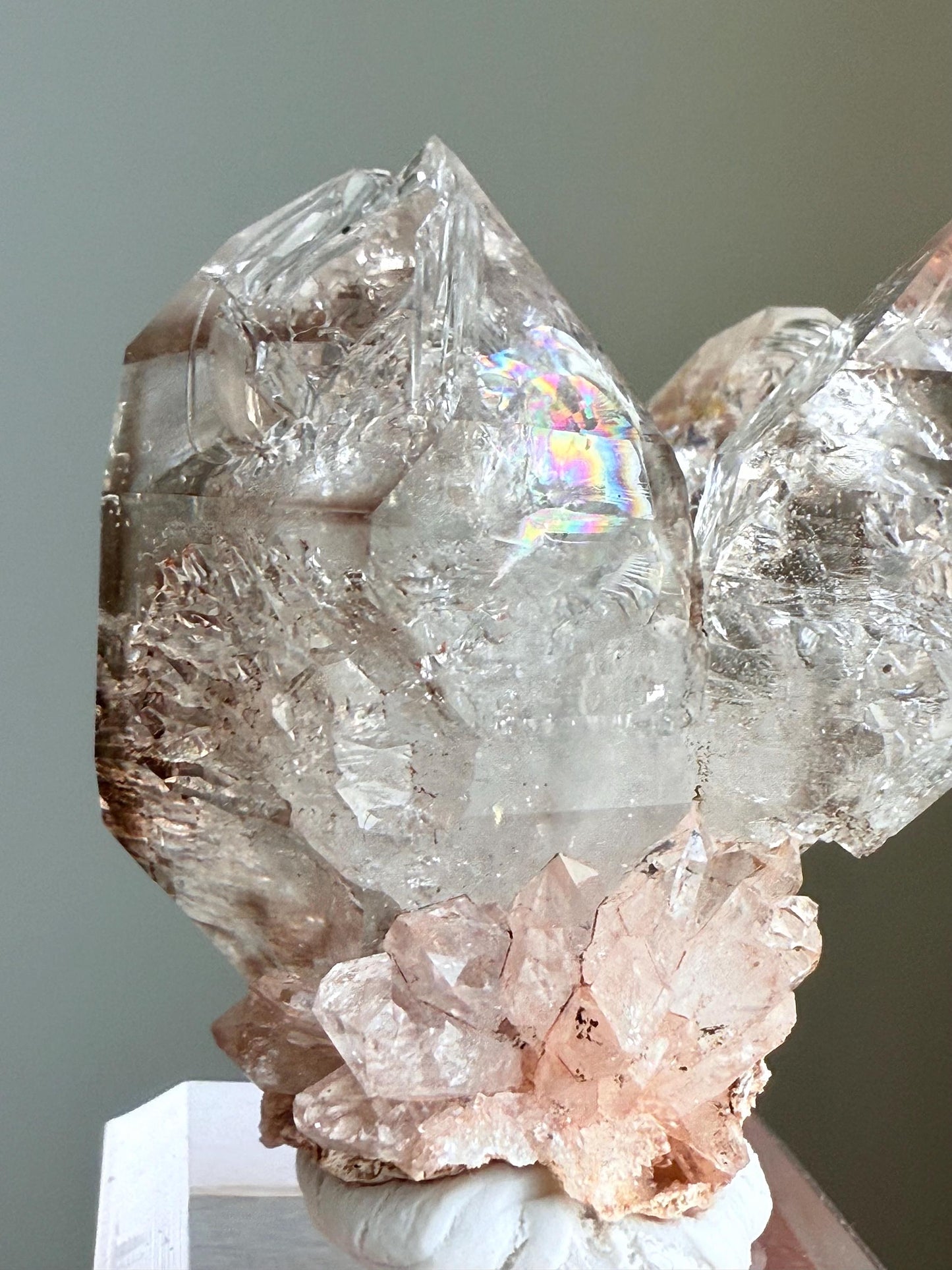 Namibian Fenster Flower Quartz Cluster