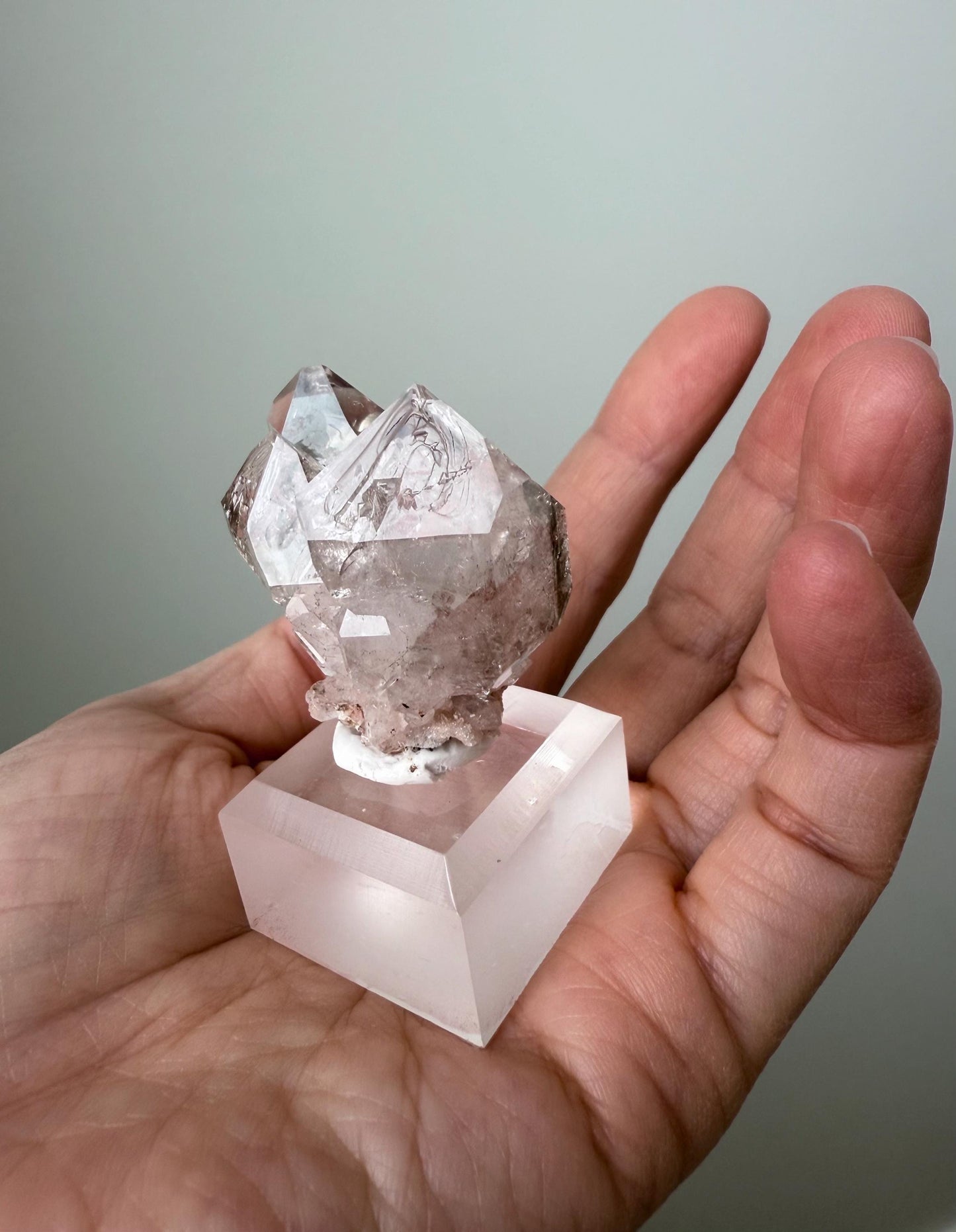 Namibian Fenster Flower Quartz Cluster