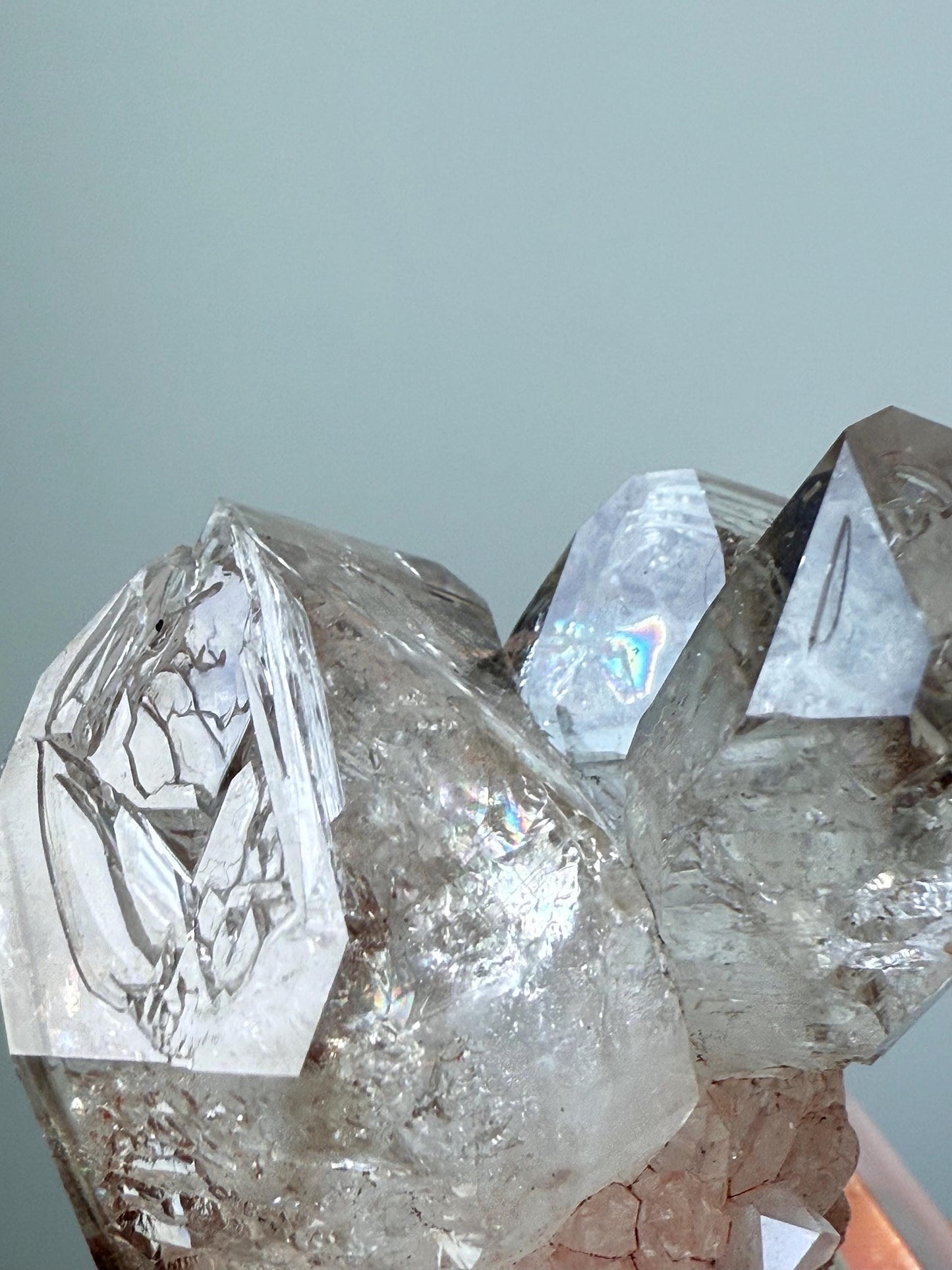 Namibian Fenster Flower Quartz Cluster