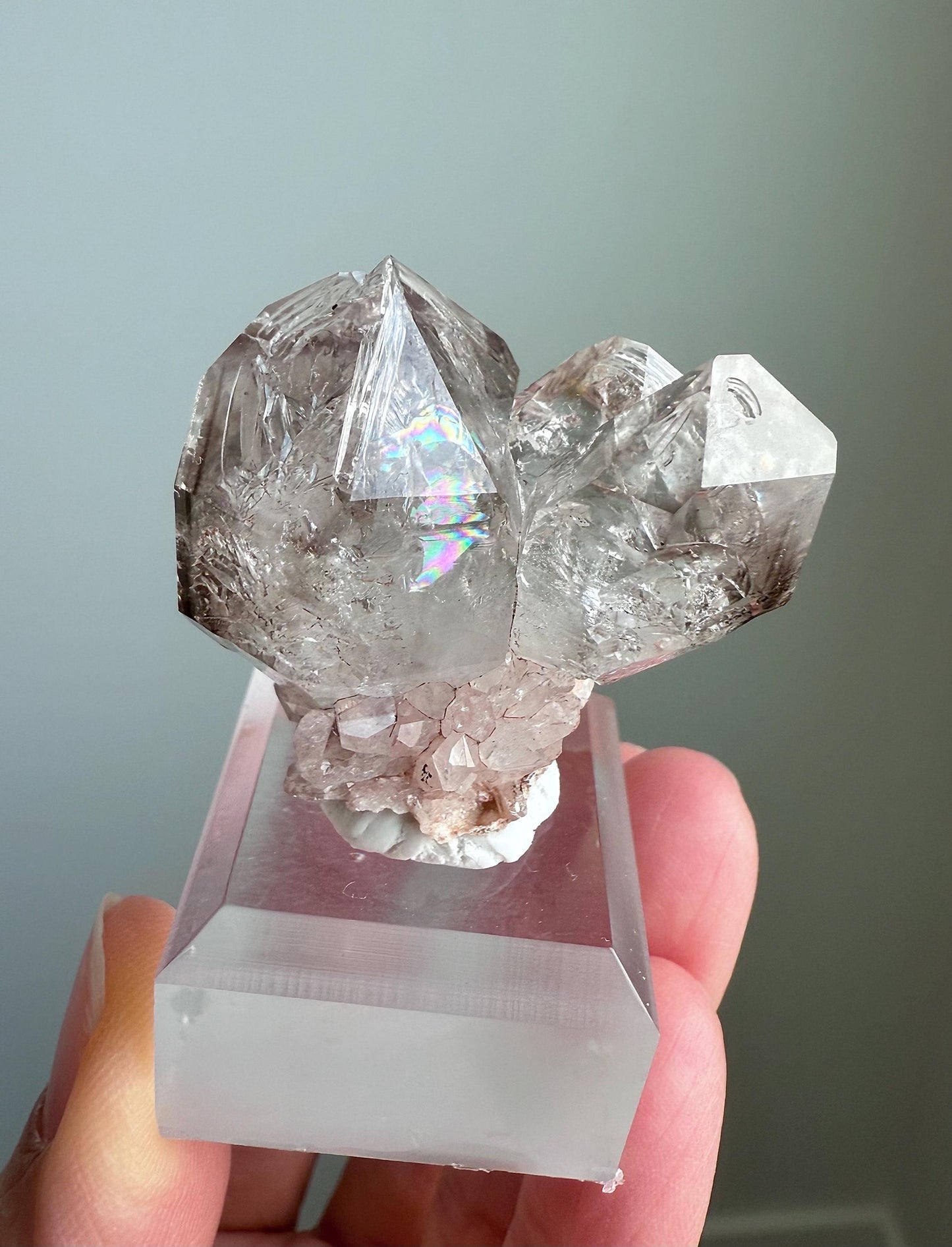 Namibian Fenster Flower Quartz Cluster