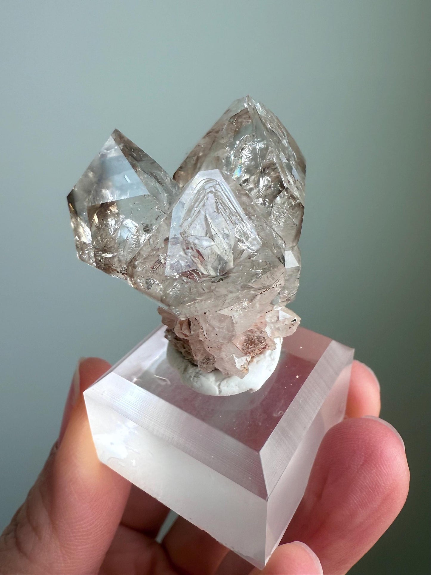 Namibian Fenster Flower Quartz Cluster
