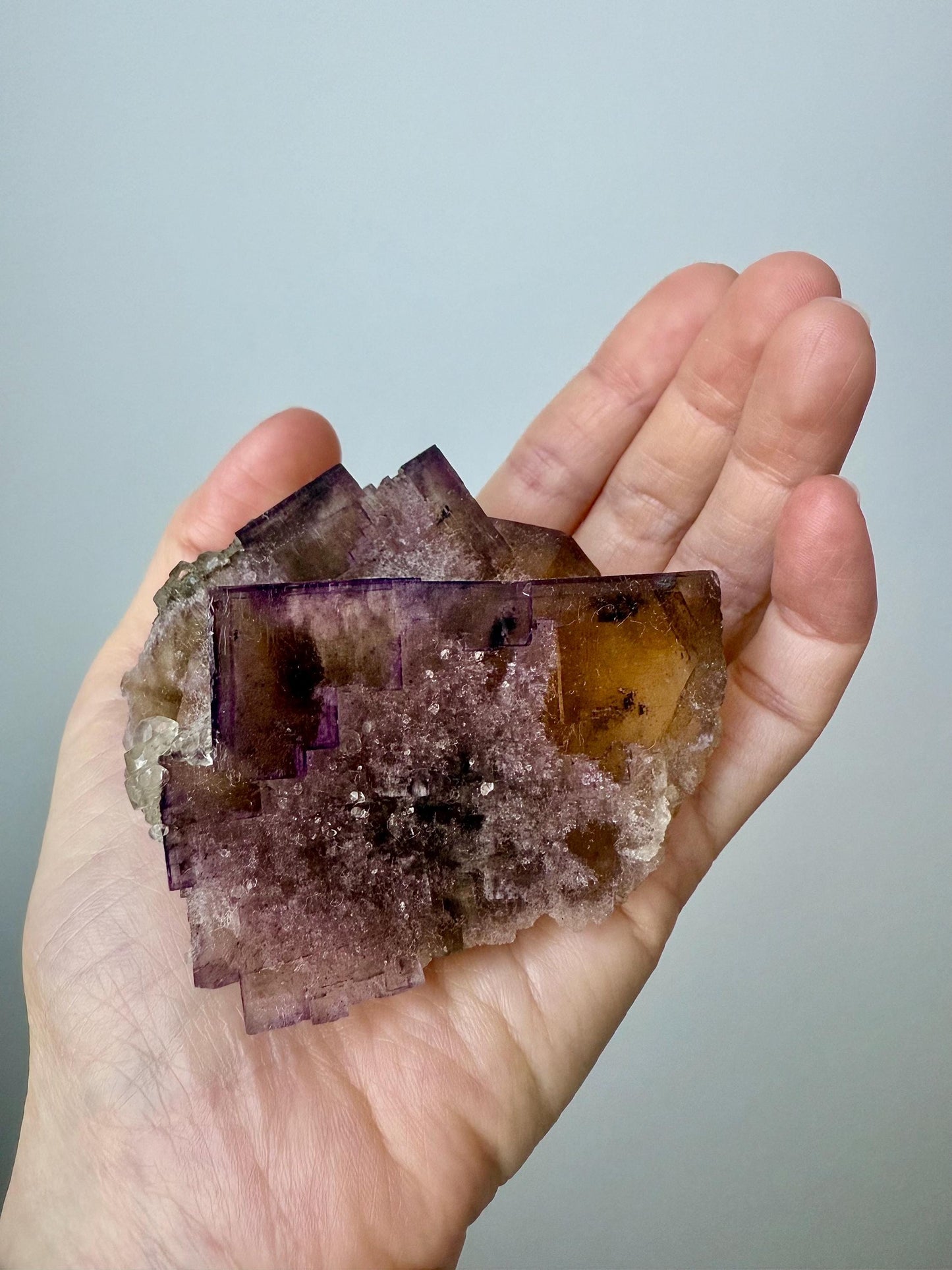 Denton Fluorite with Calcite & Quartz