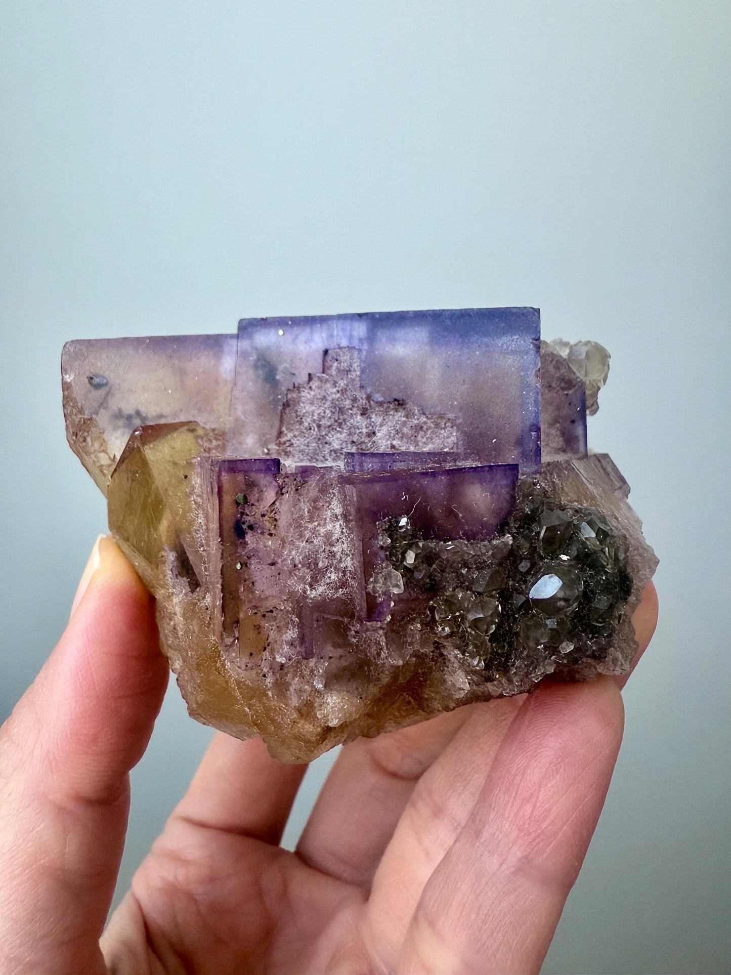 Denton Fluorite with Calcite & Quartz