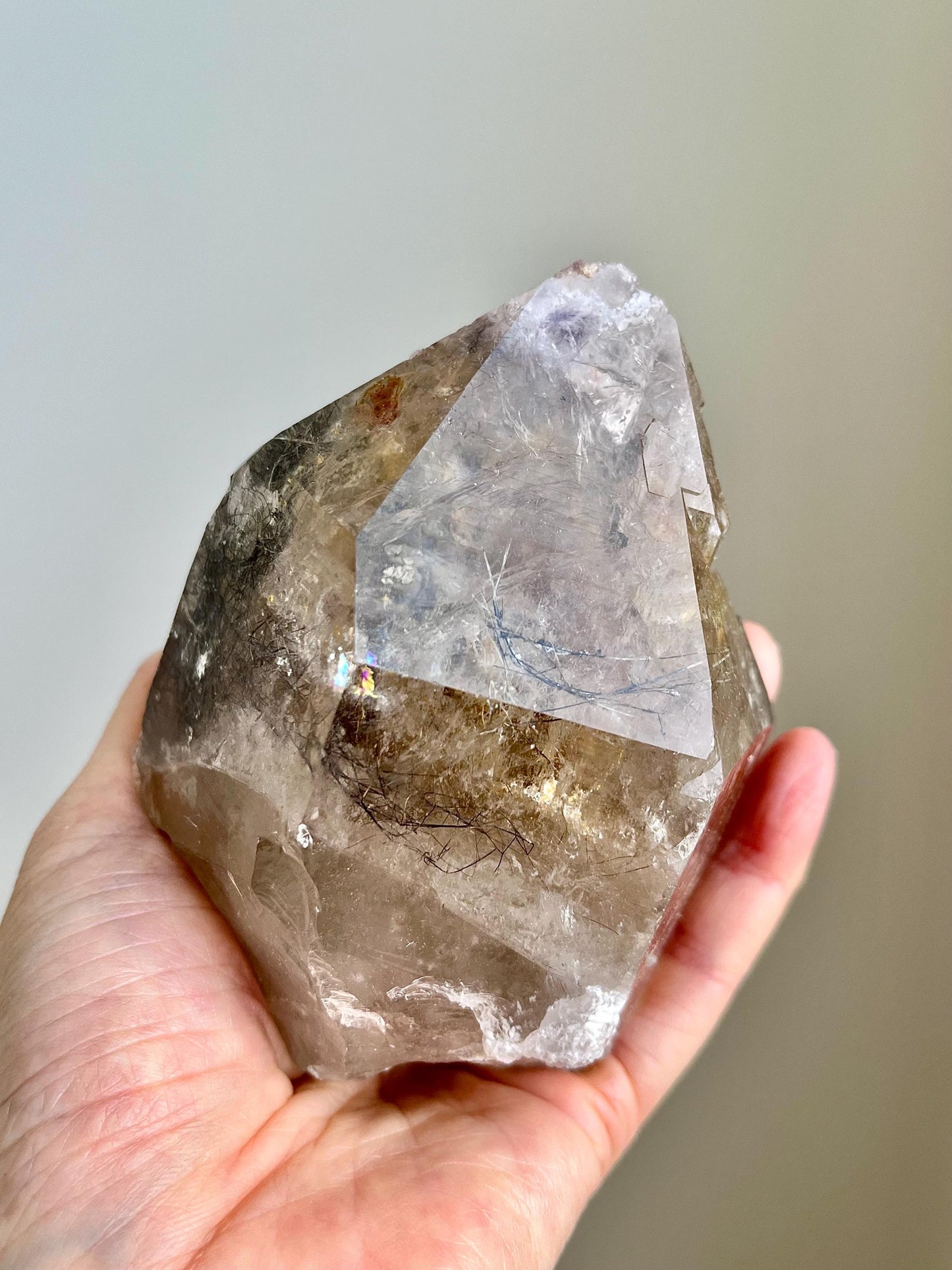 Citrine with Lepidolite, and Aragonite Inclusions - Rare