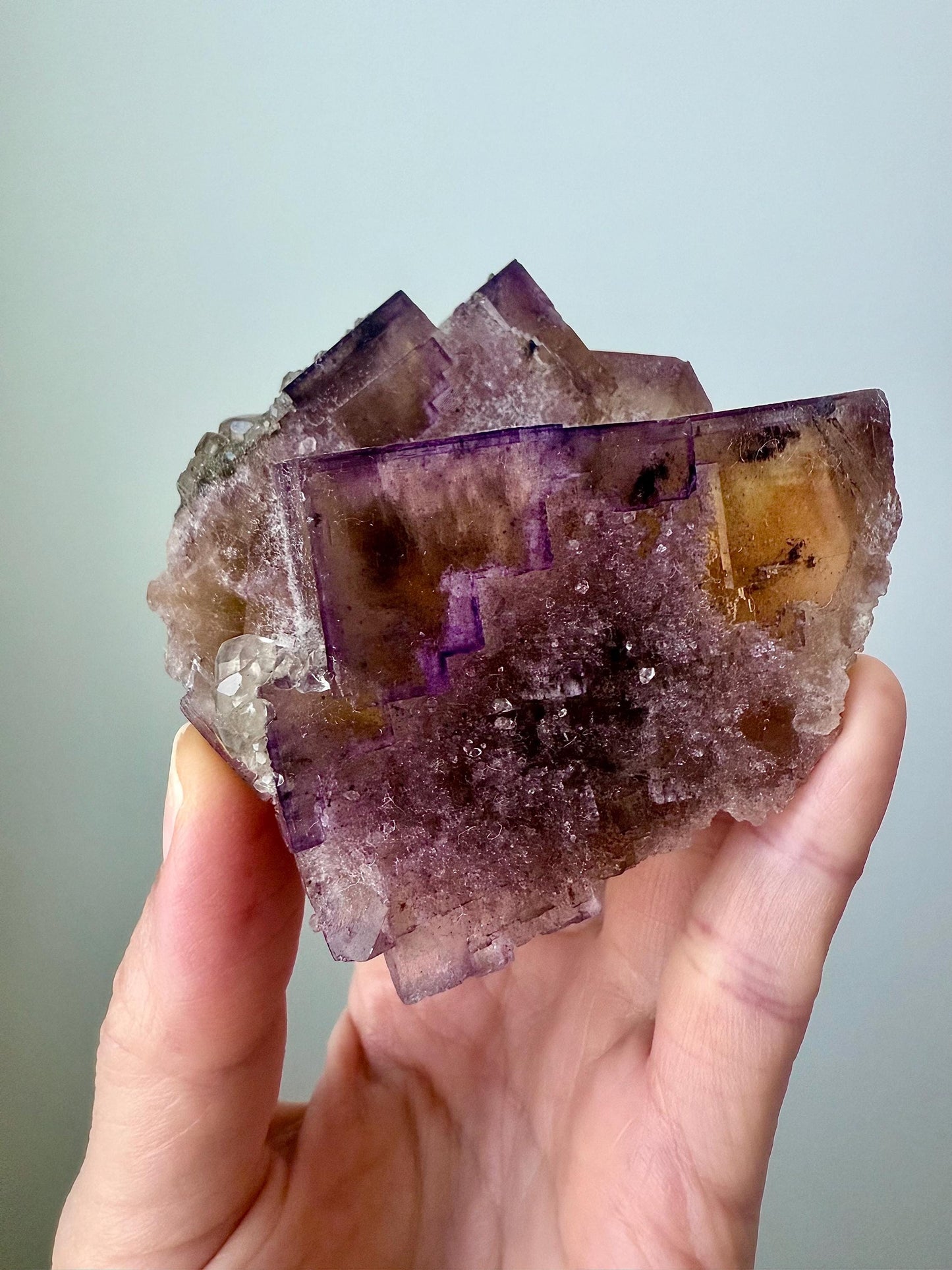 Denton Fluorite with Calcite & Quartz