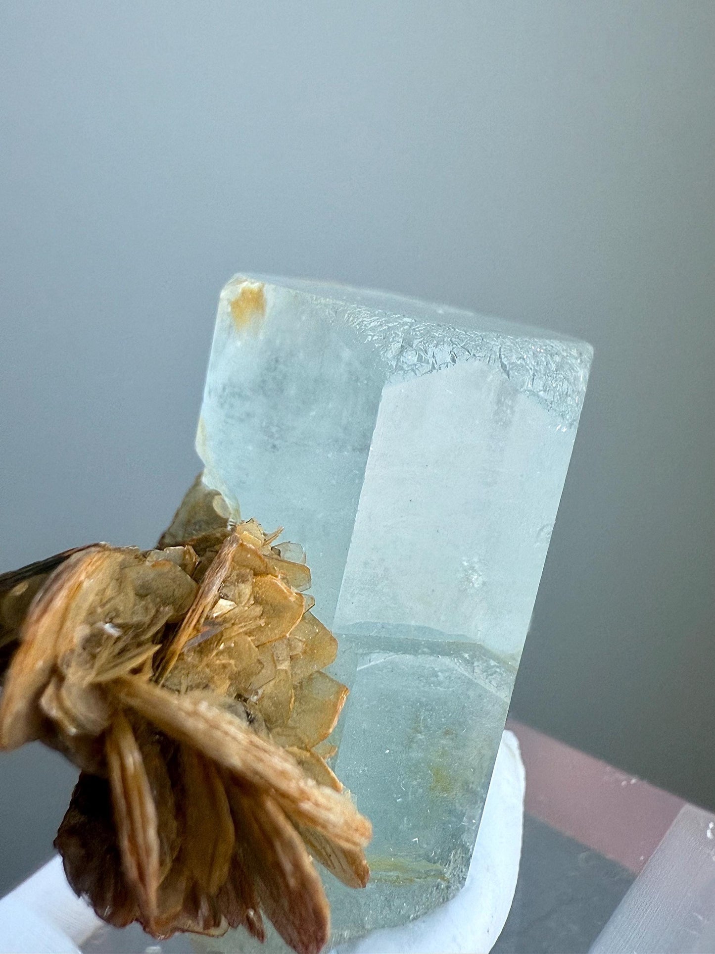 Aquamarine with Mica