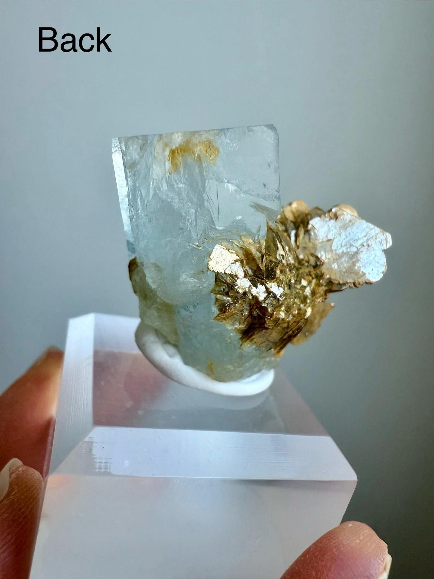 Aquamarine with Mica