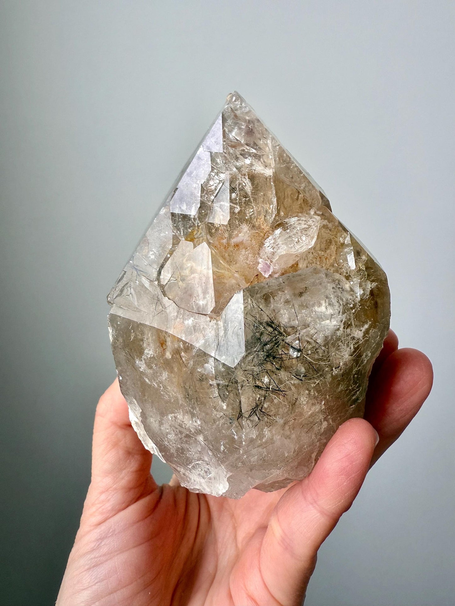 Citrine with Lepidolite, and Aragonite Inclusions - Rare