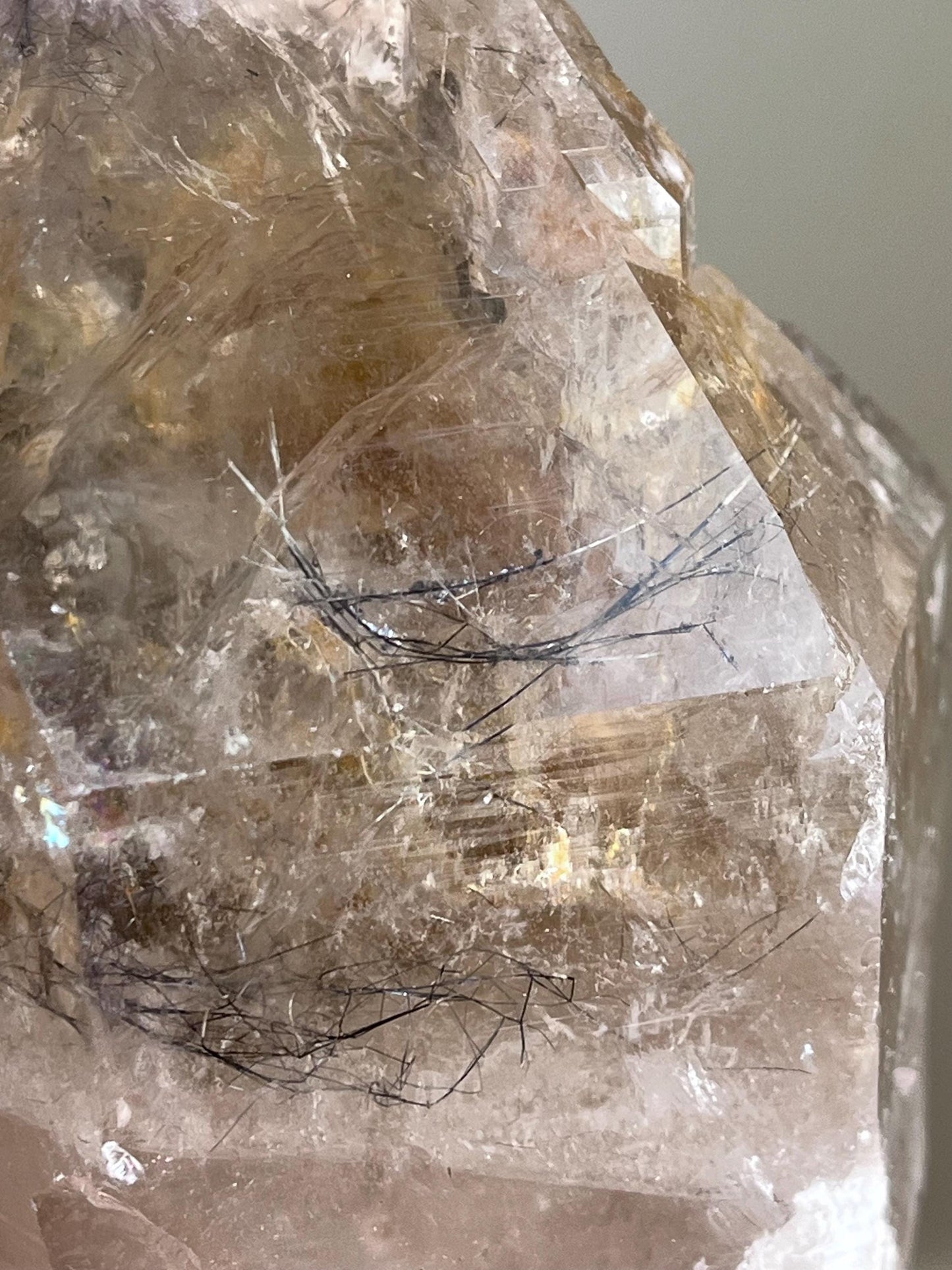 Citrine with Lepidolite, and Aragonite Inclusions - Rare