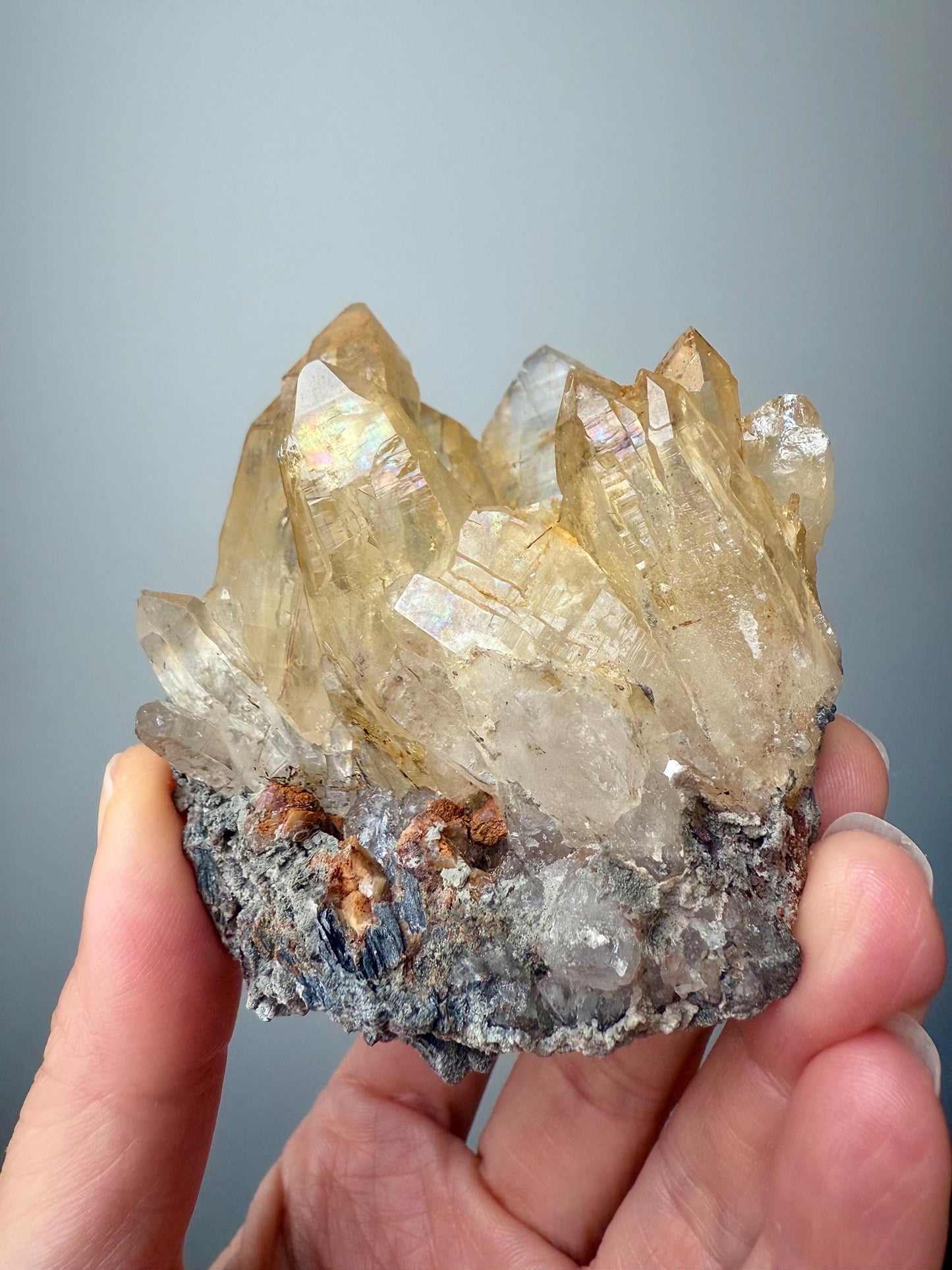 Natural Irridescent Rutilated Quartz