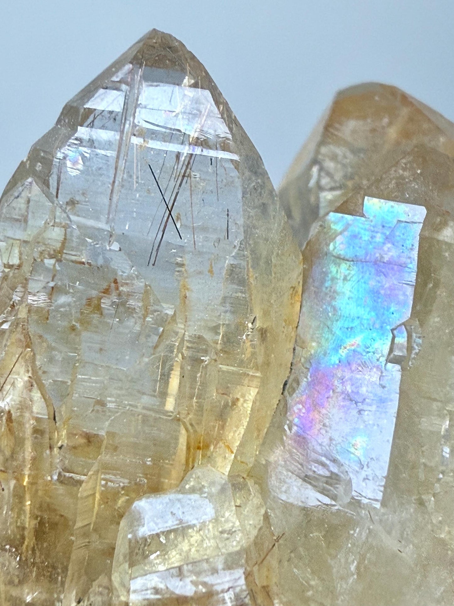 Natural Irridescent Rutilated Quartz