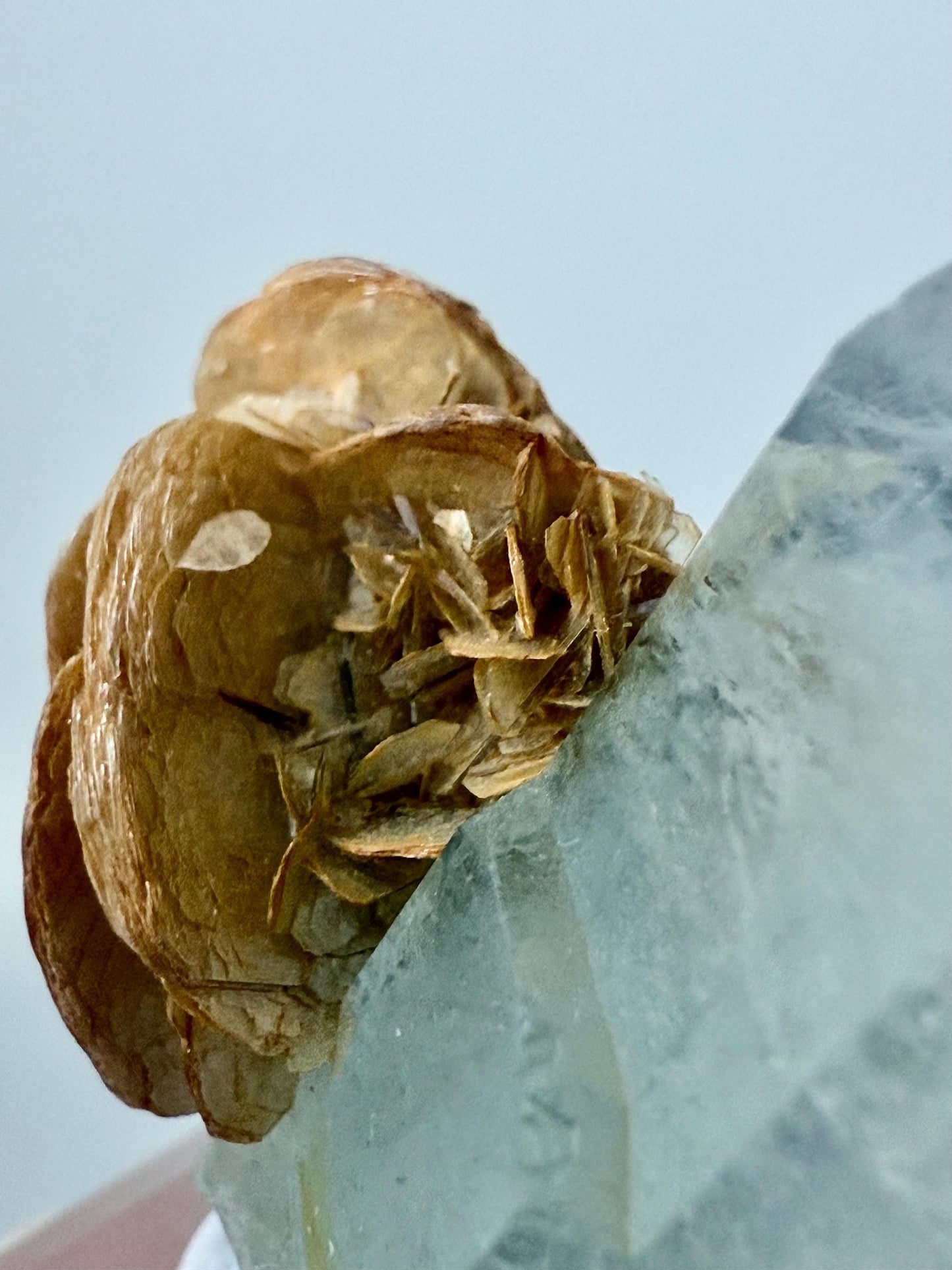 Aquamarine with Mica