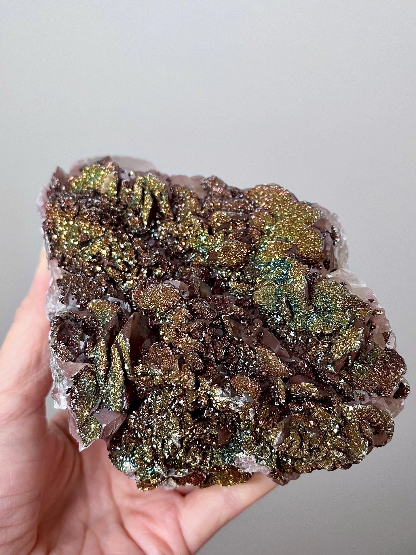 Calcite with Chalcopyrite