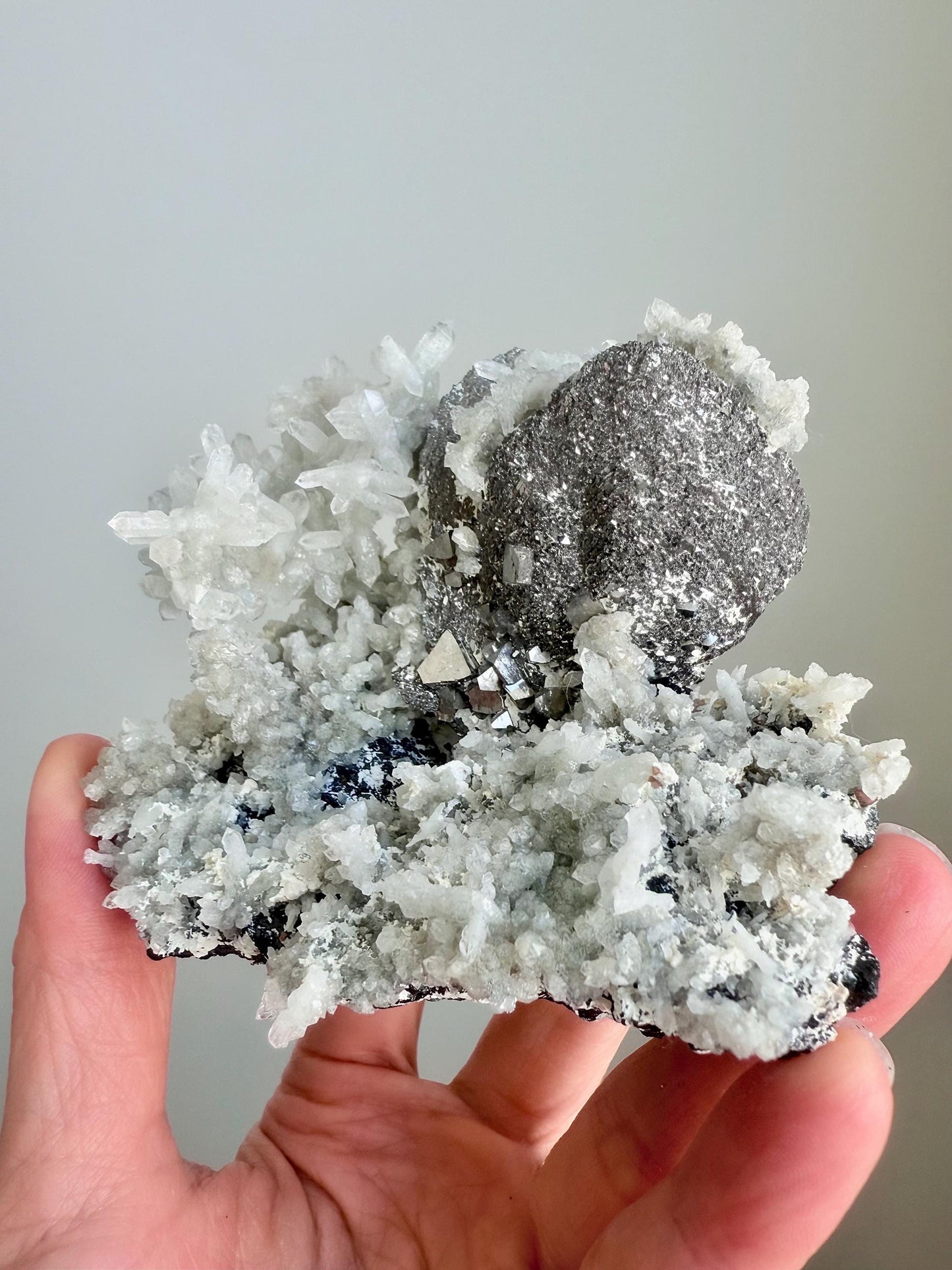 Quartz with Loellingite, Arsenopyrite