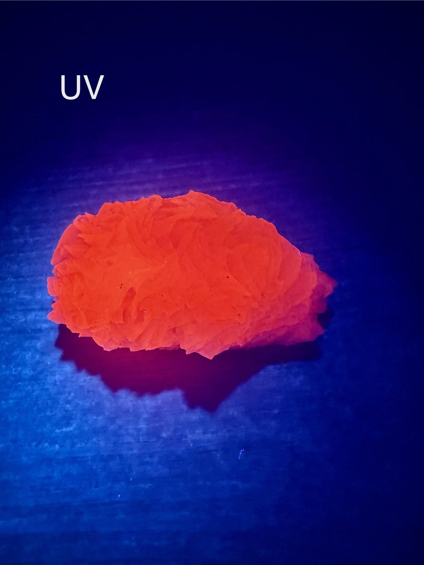 Fluorescent Pink Rose Calcite