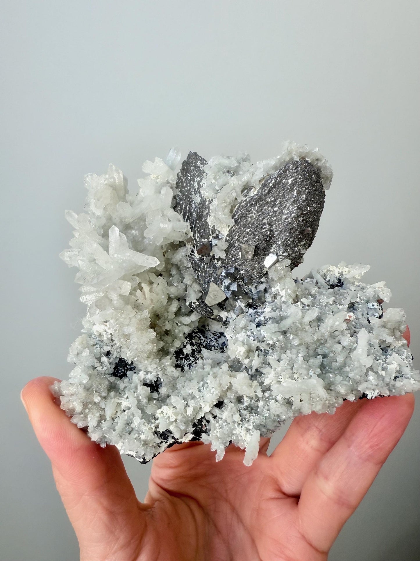 Quartz with Loellingite, Arsenopyrite