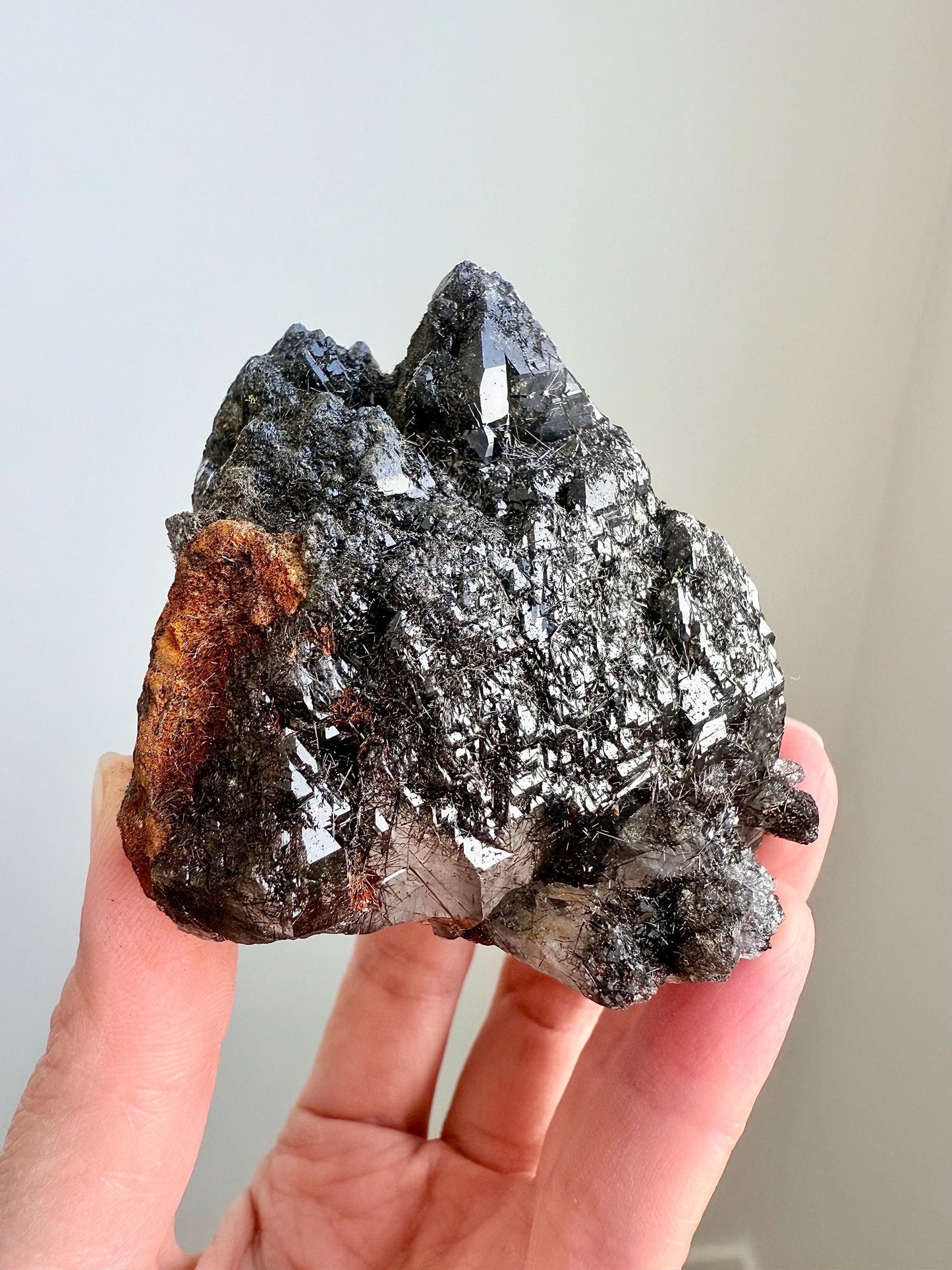 Tourmalinated Cathedral Quartz with Record Keepers