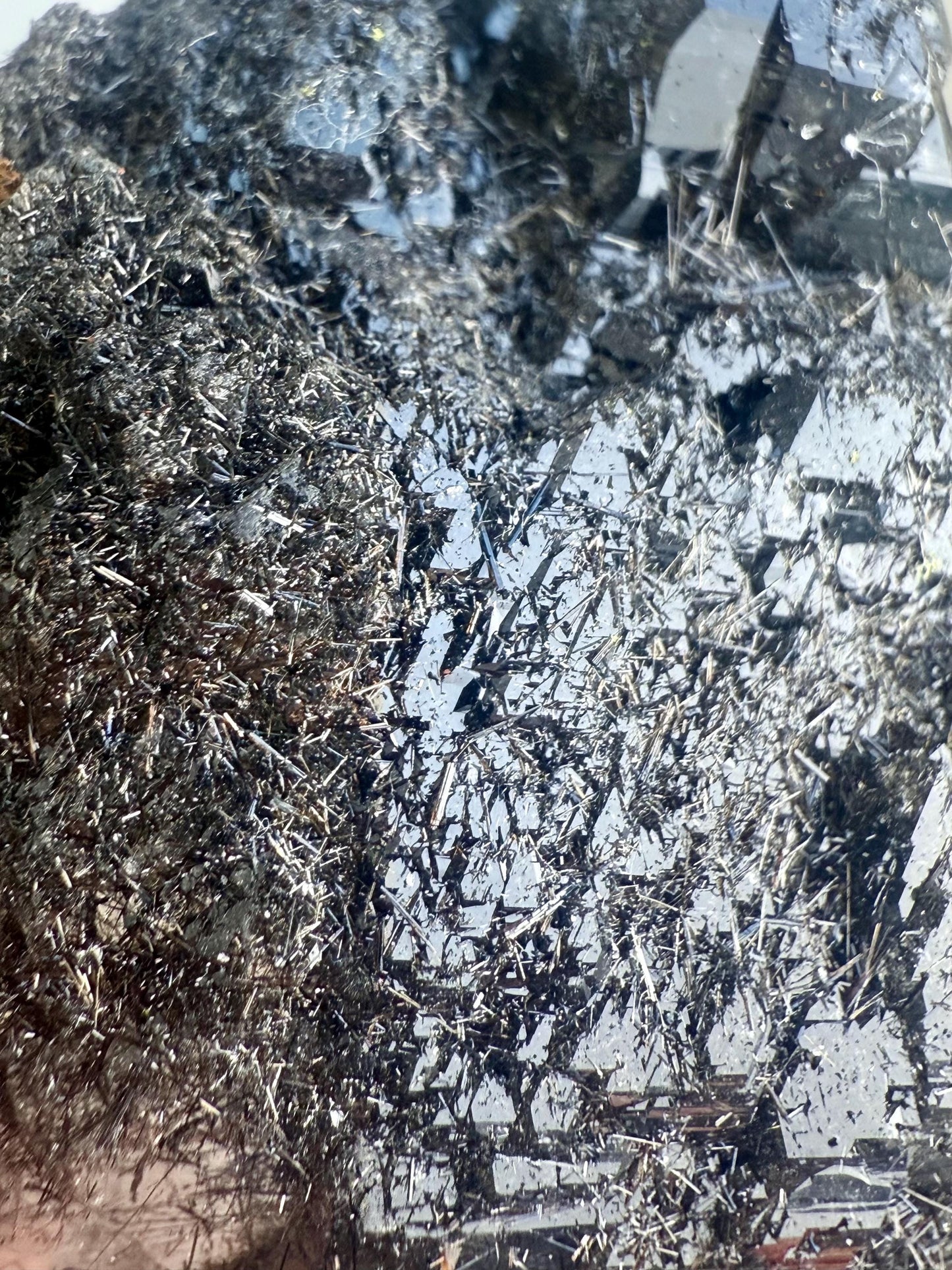 Tourmalinated Cathedral Quartz with Record Keepers