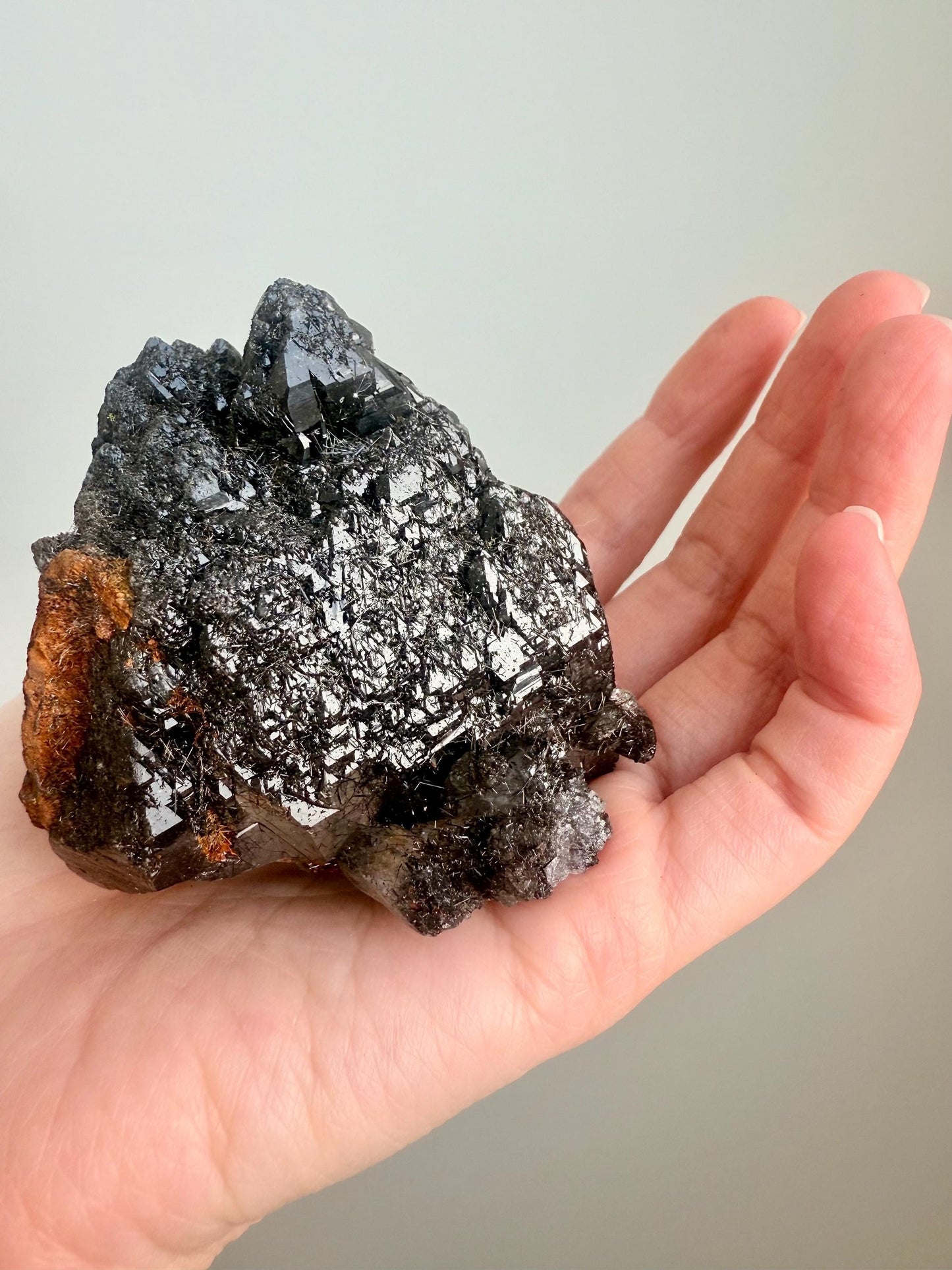 Tourmalinated Cathedral Quartz with Record Keepers