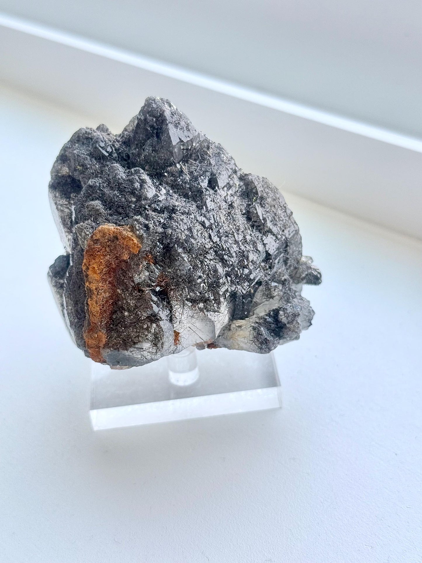 Tourmalinated Cathedral Quartz with Record Keepers